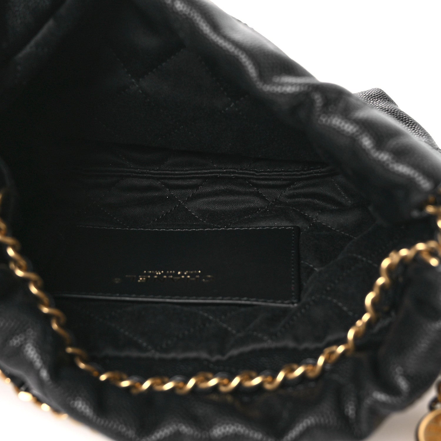 Shiny Caviar Quilted Mini Chanel 22 Black — view 5