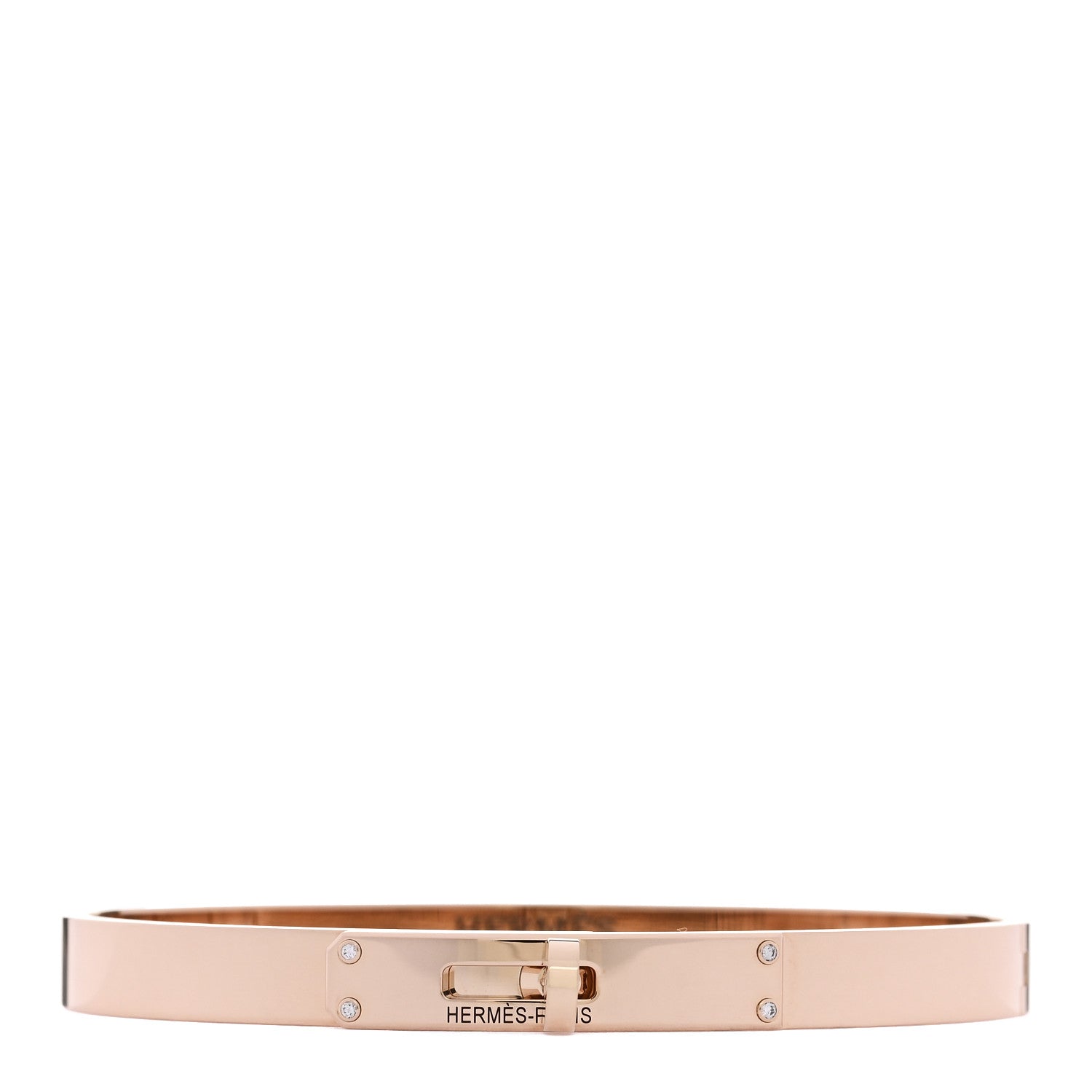 18K Rose Gold Diamond PM Kelly Bracelet XS — view 1