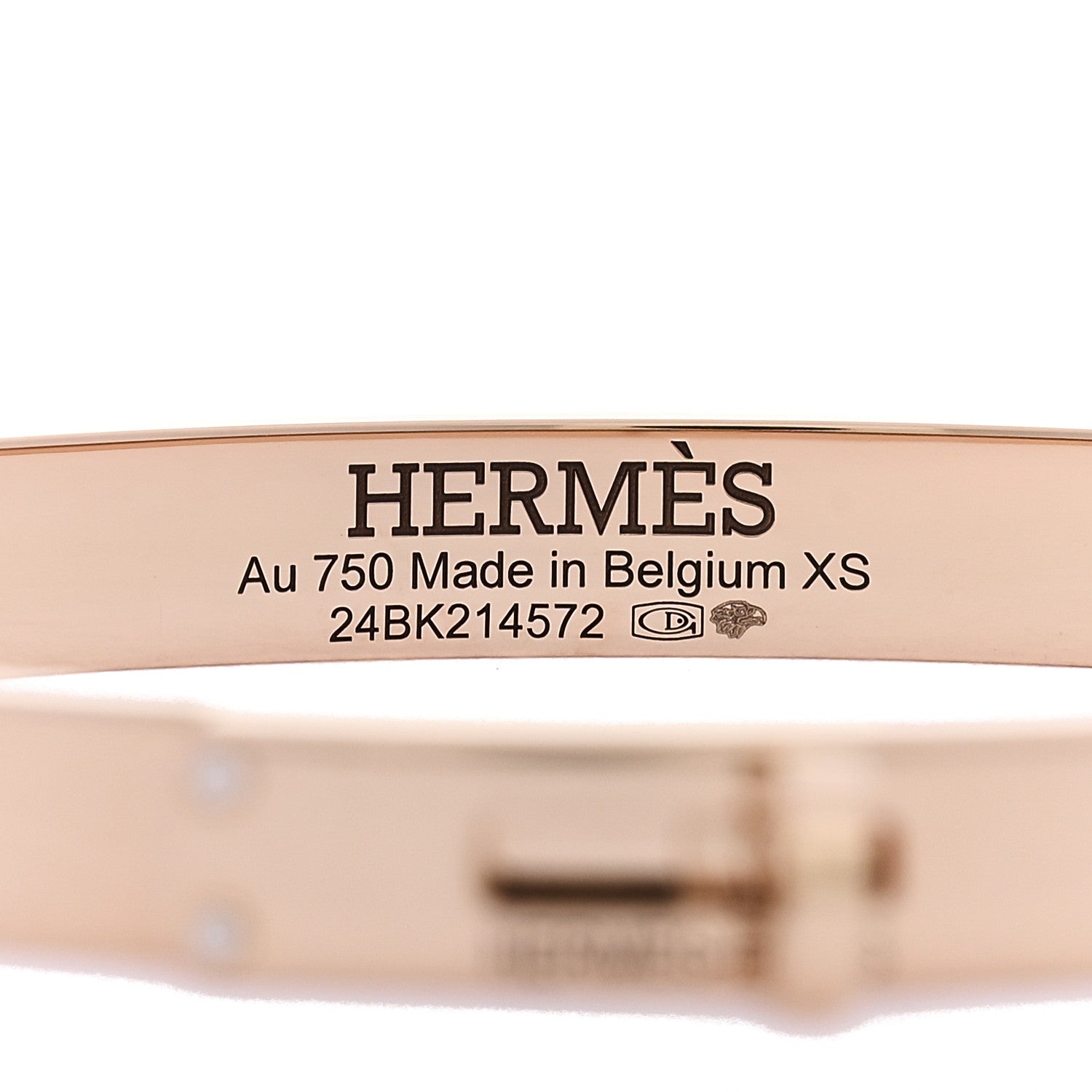 18K Rose Gold Diamond PM Kelly Bracelet XS — view 3