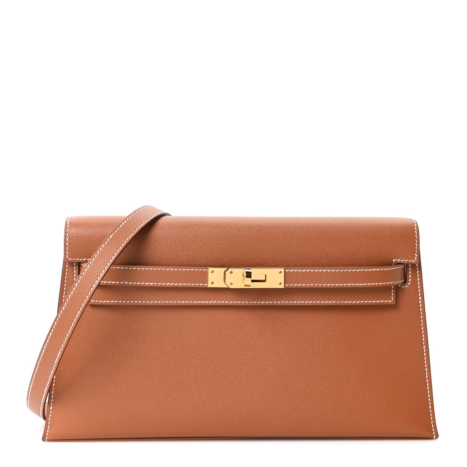 Madame Calfskin Kelly Elan Gold