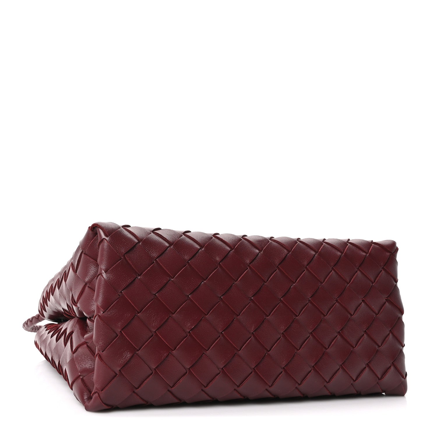Nappa Intrecciato Small Andiamo Shoulder Bag Barolo — view 4
