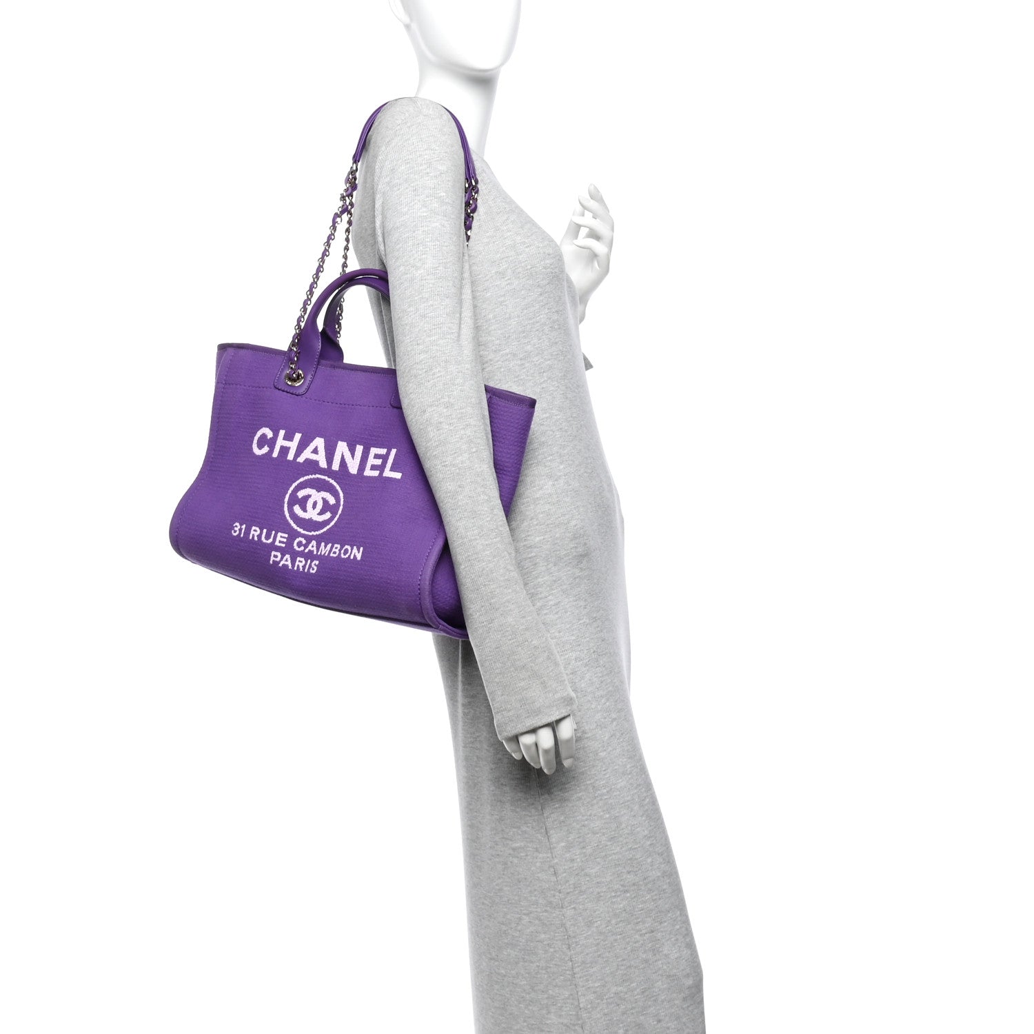 Mixed Fibers Small Deauville Tote Purple — view 2