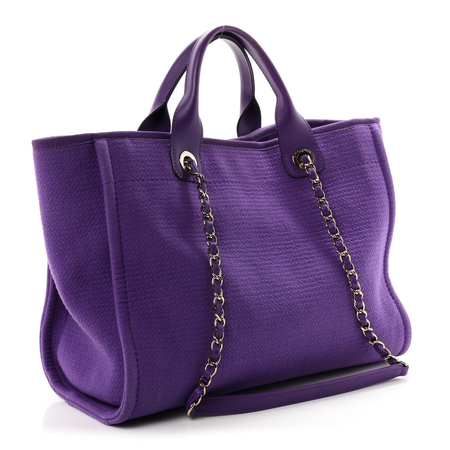 Mixed Fibers Small Deauville Tote Purple — view 3