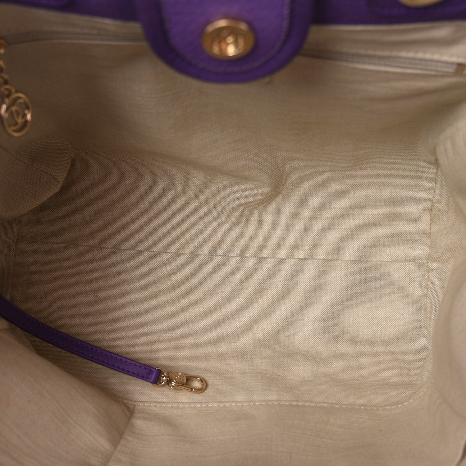 Mixed Fibers Small Deauville Tote Purple — view 5