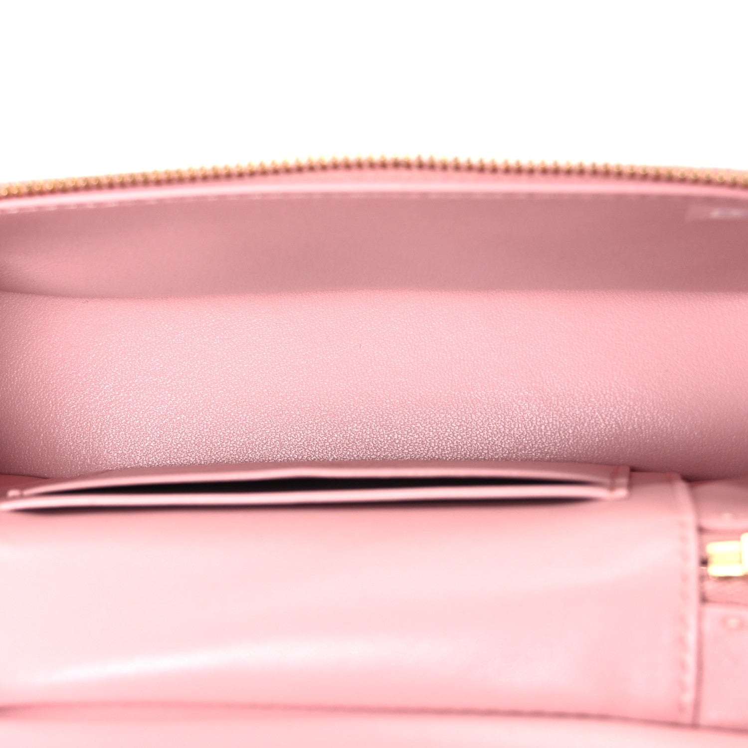 Calfskin Crocodile Embossed Crococo Exoticoco Vanity With Chain Light Pink — view 5