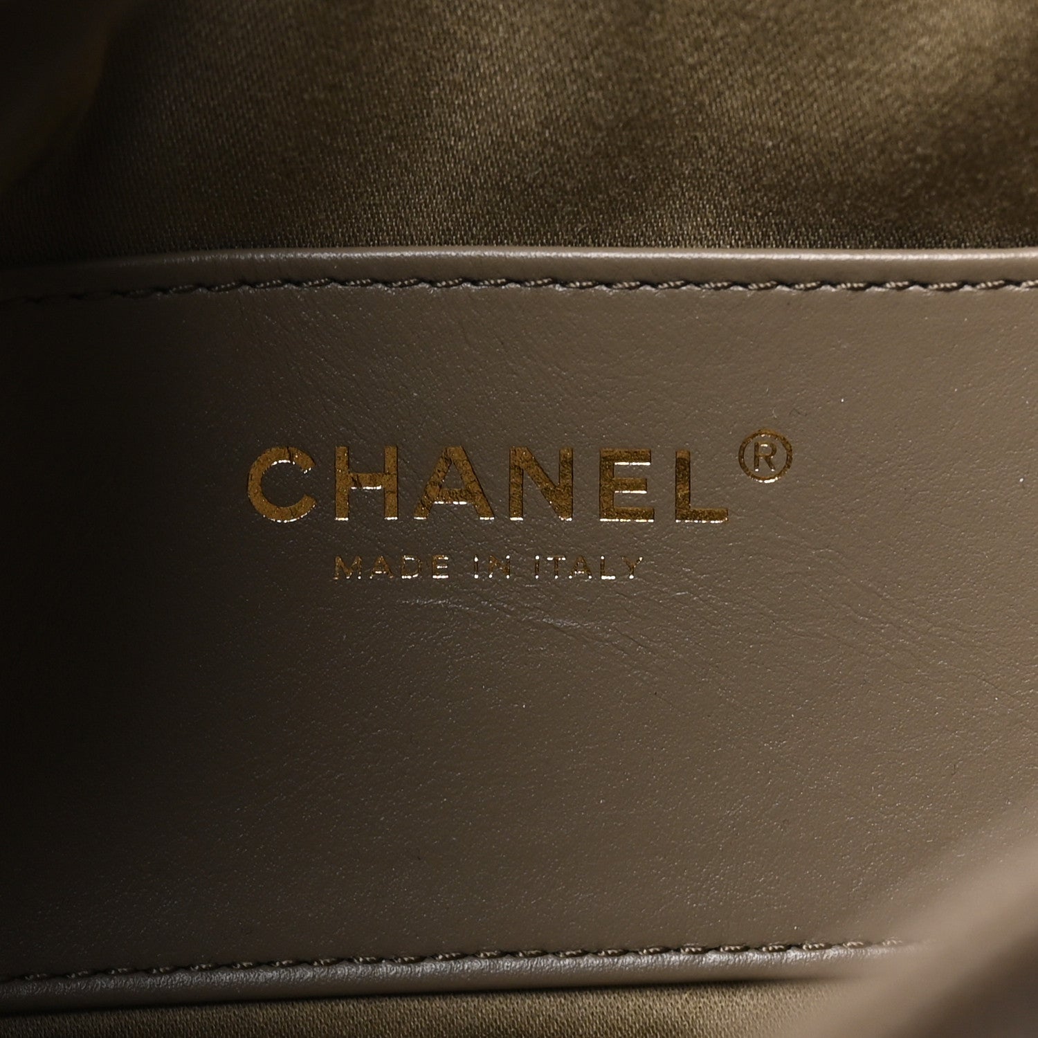 Caviar Quilted Mini Chanel 25 Handbag Dark Khaki — view 5