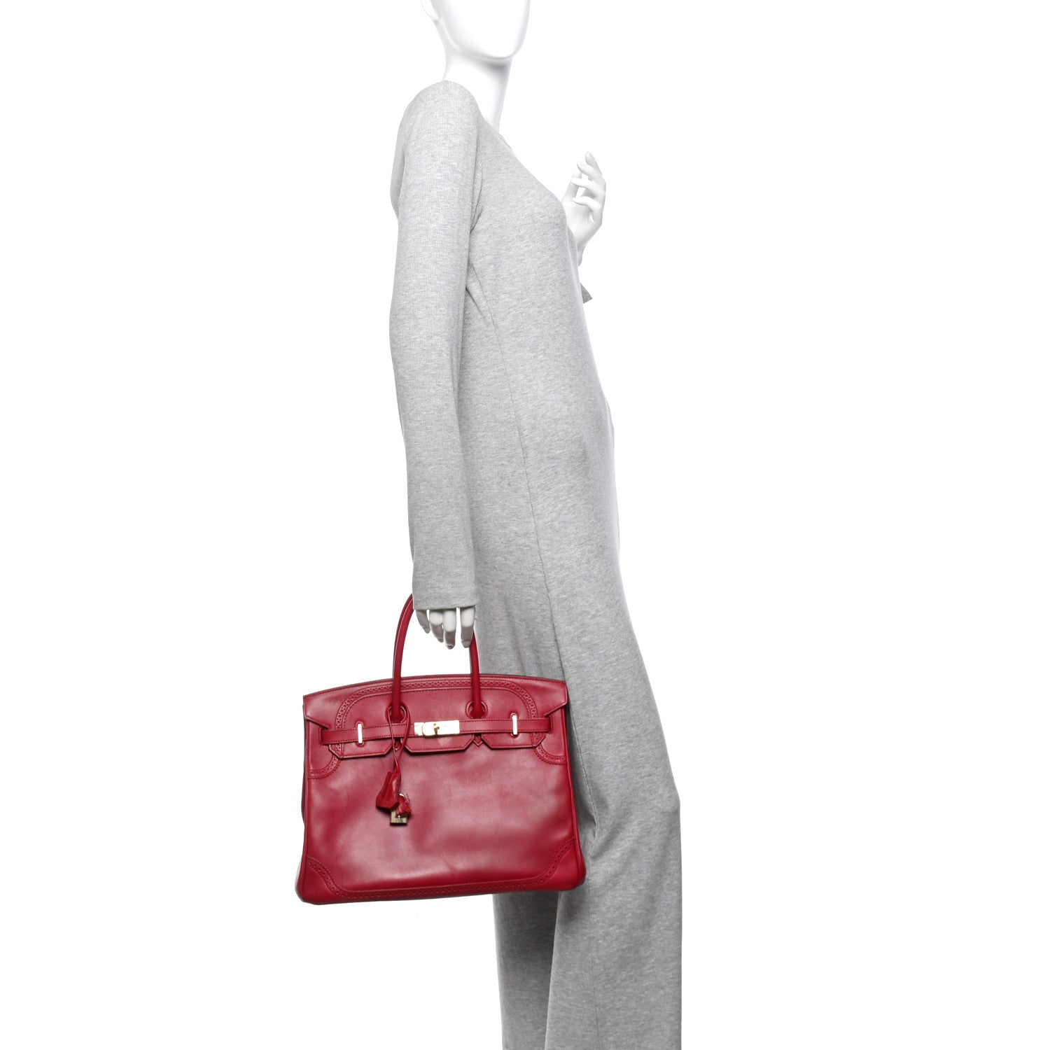 Tadelakt Ghillies Birkin 35 Rubis — view 2