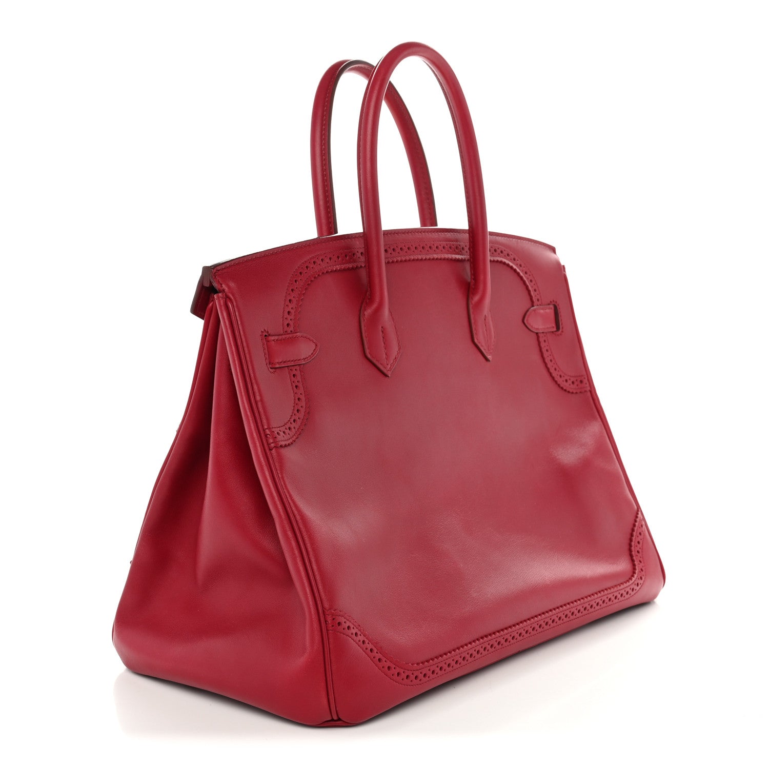 Tadelakt Ghillies Birkin 35 Rubis — view 3