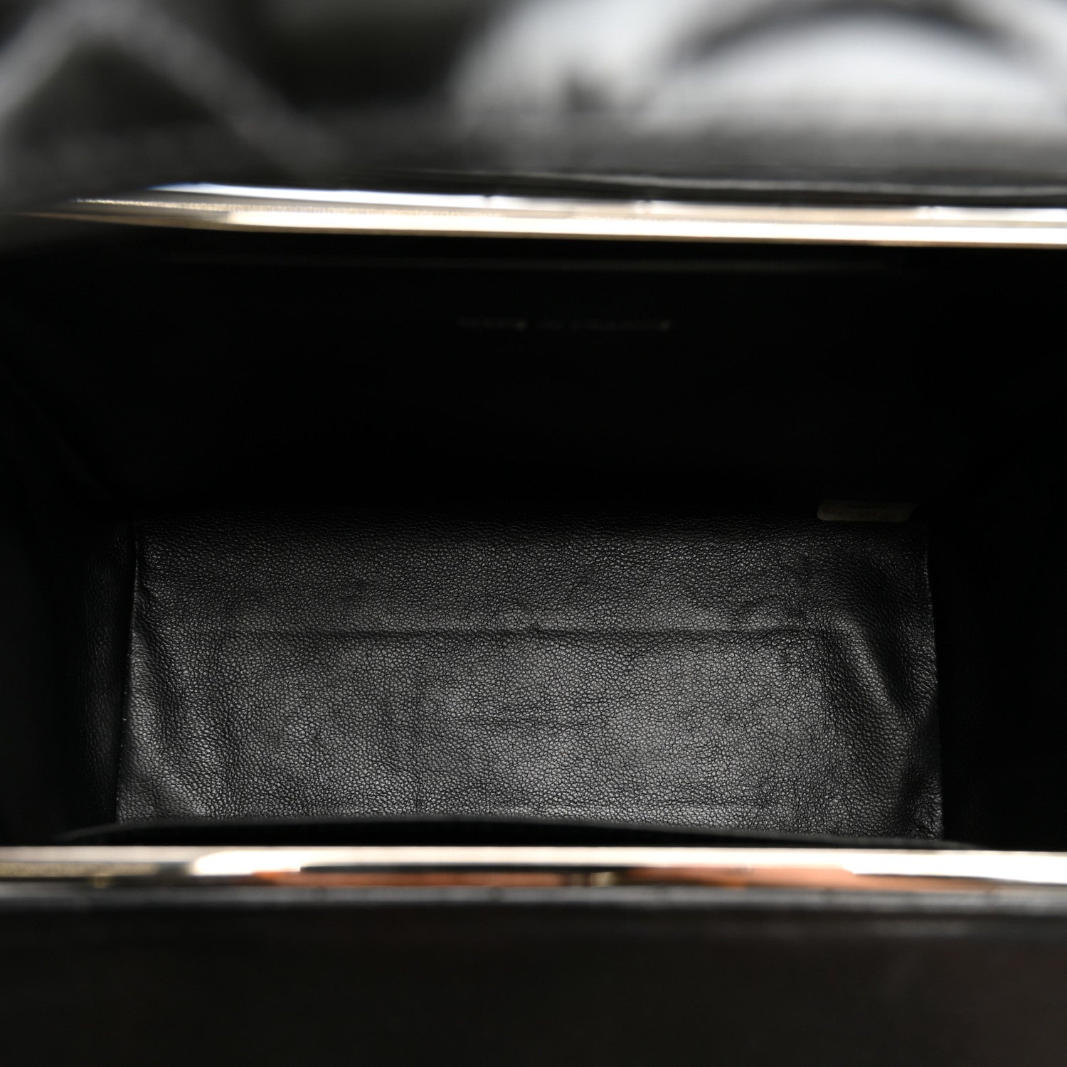 Patent Quilted Vanity Clutch Black — view 5