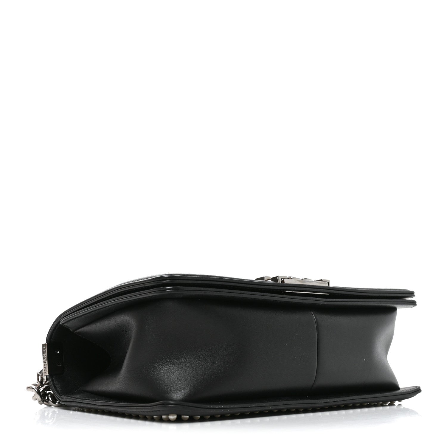 Calfskin Pearl Tweed Medium Boy Flap Black — view 4