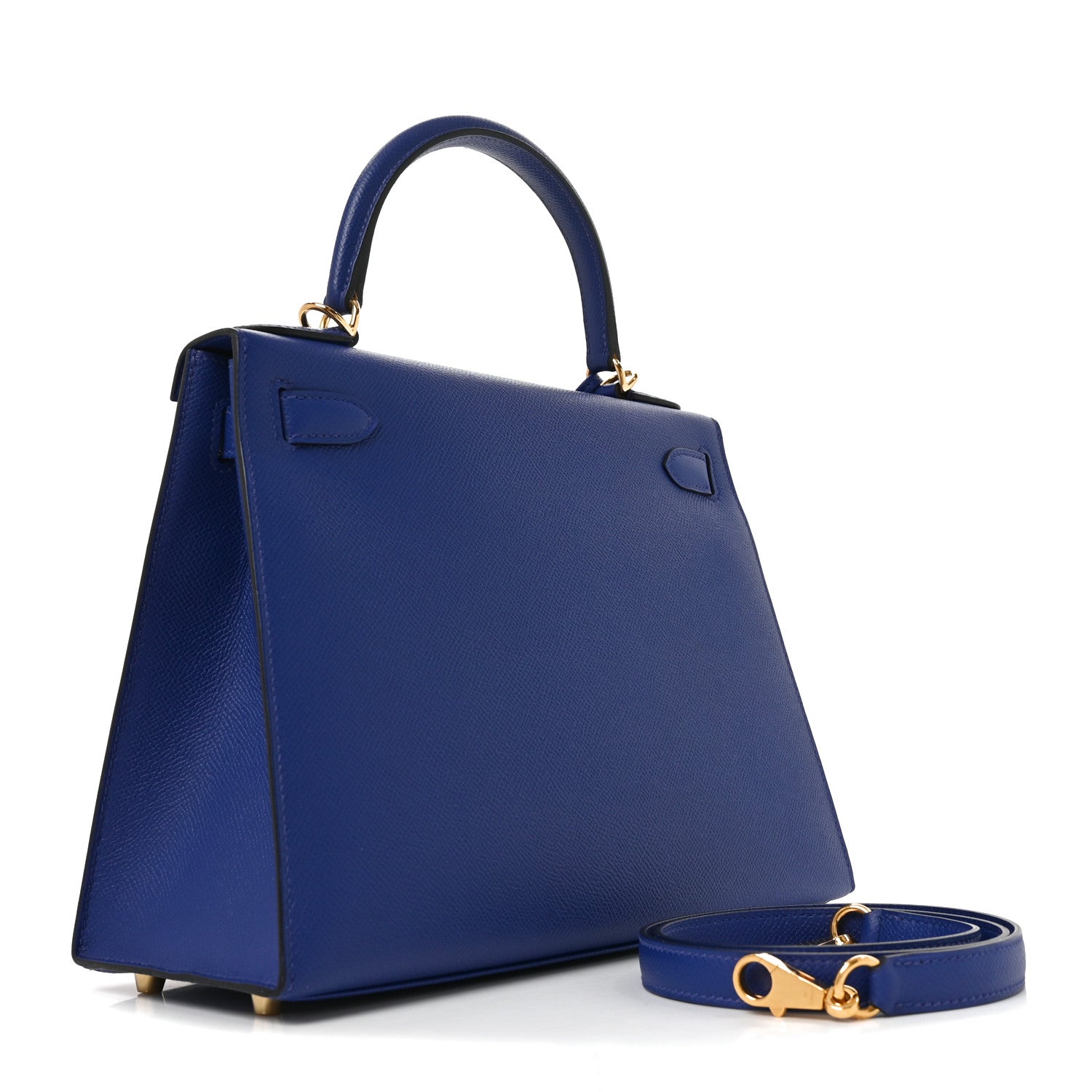 Epsom Kelly Sellier 28 Bleu Electrique — view 2