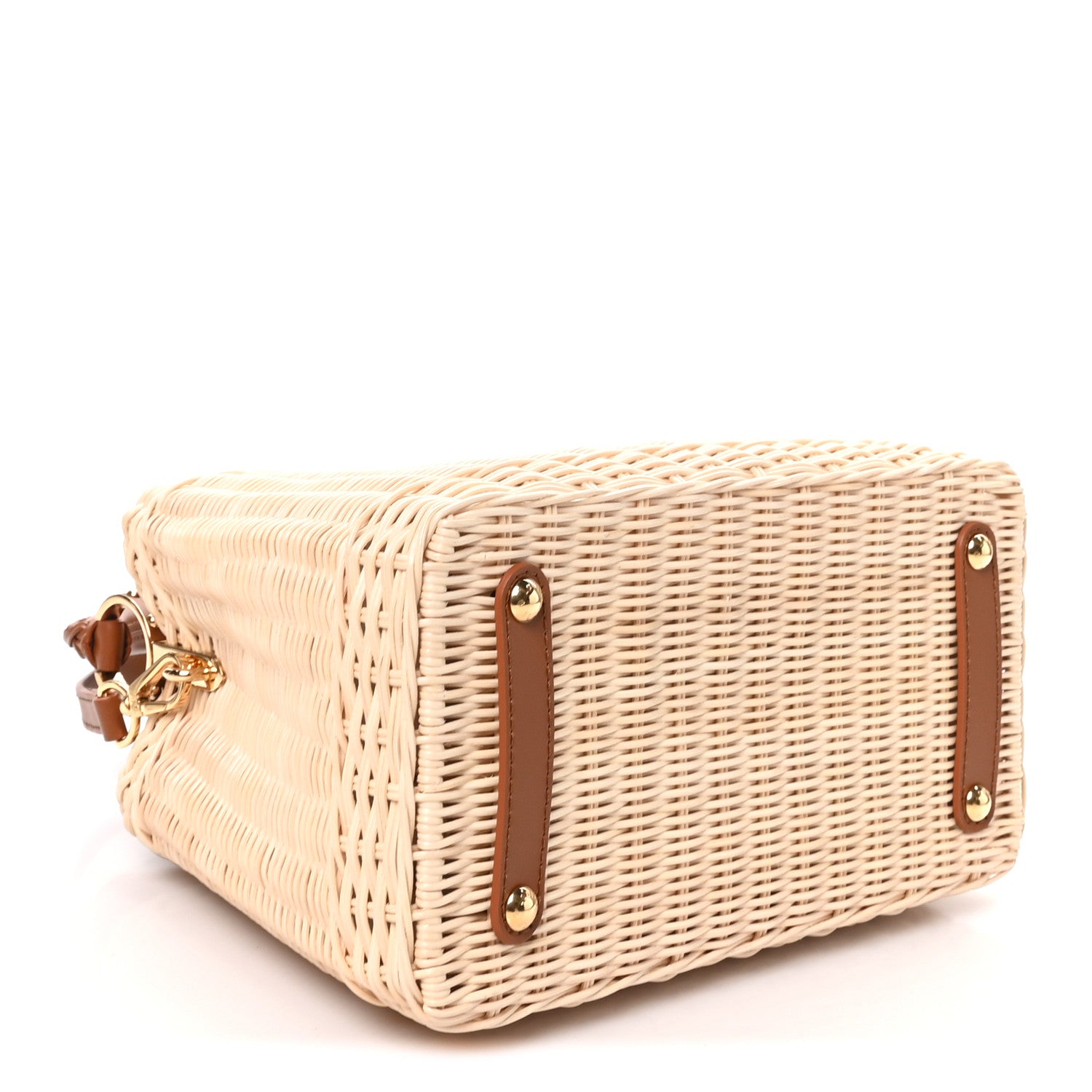 Rattan Calfskin Capucines BB Tan — view 4