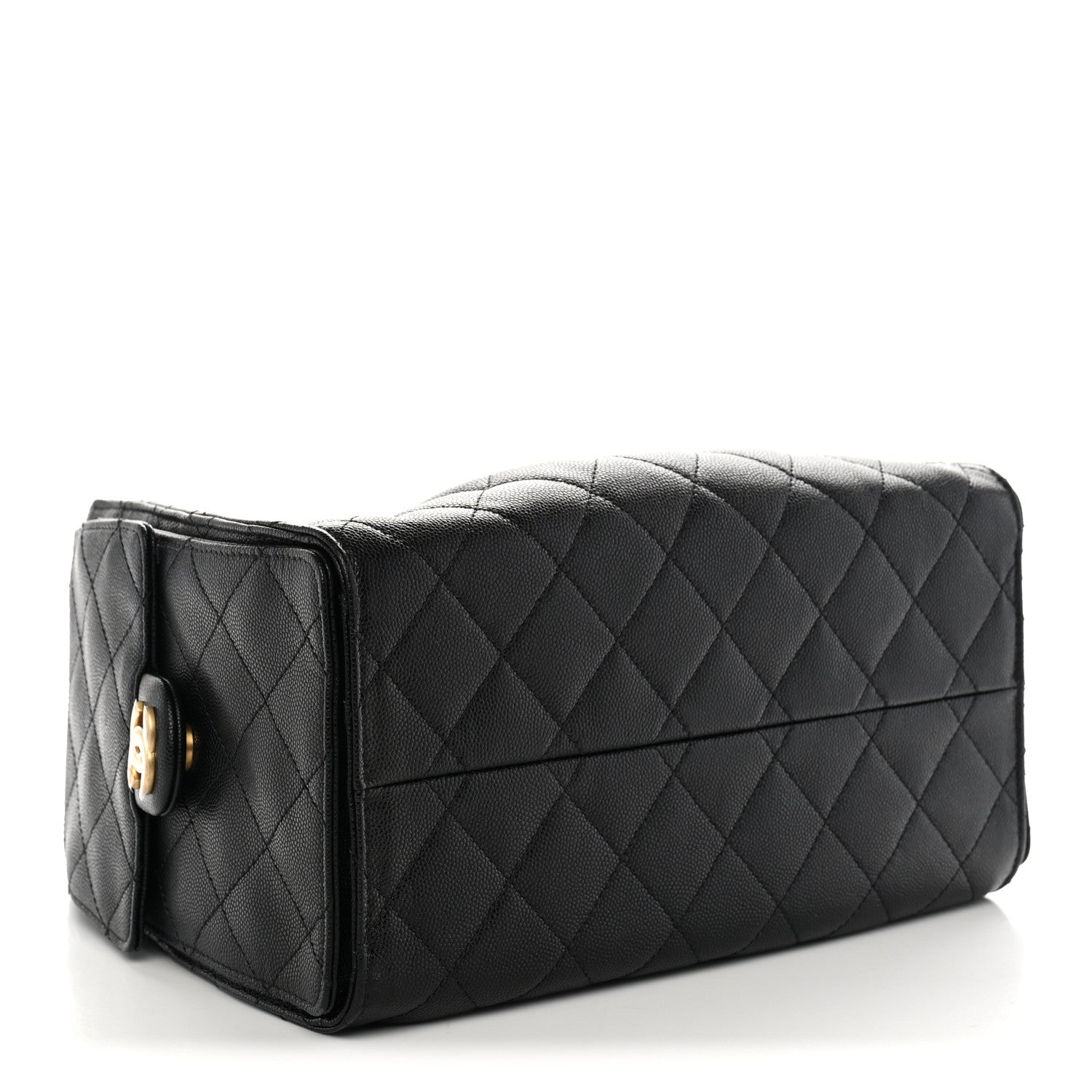 Caviar Quilted Small Chanel 25 Handbag Black — view 4