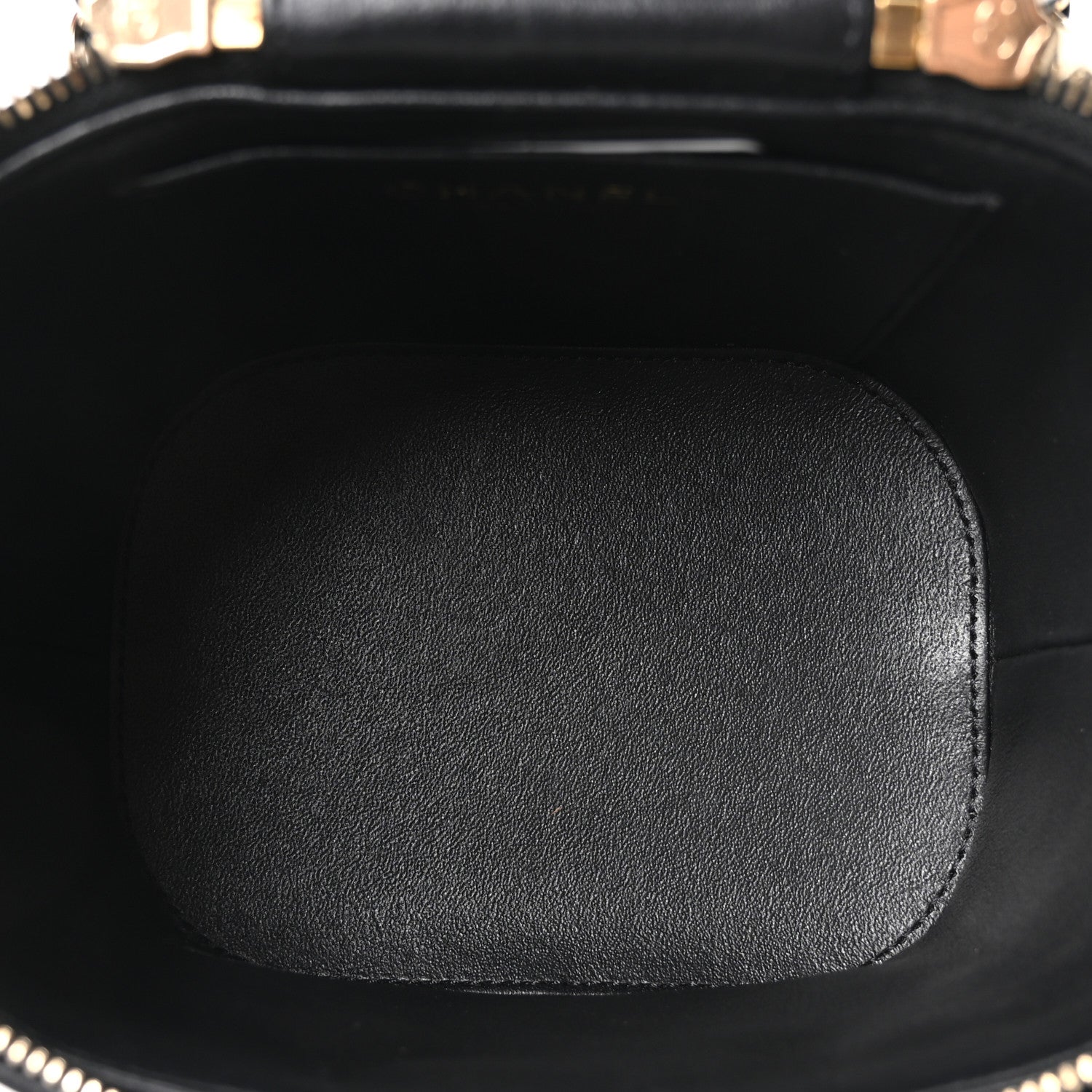 Lambskin Quilted Trendy Vanity Case Black — view 5