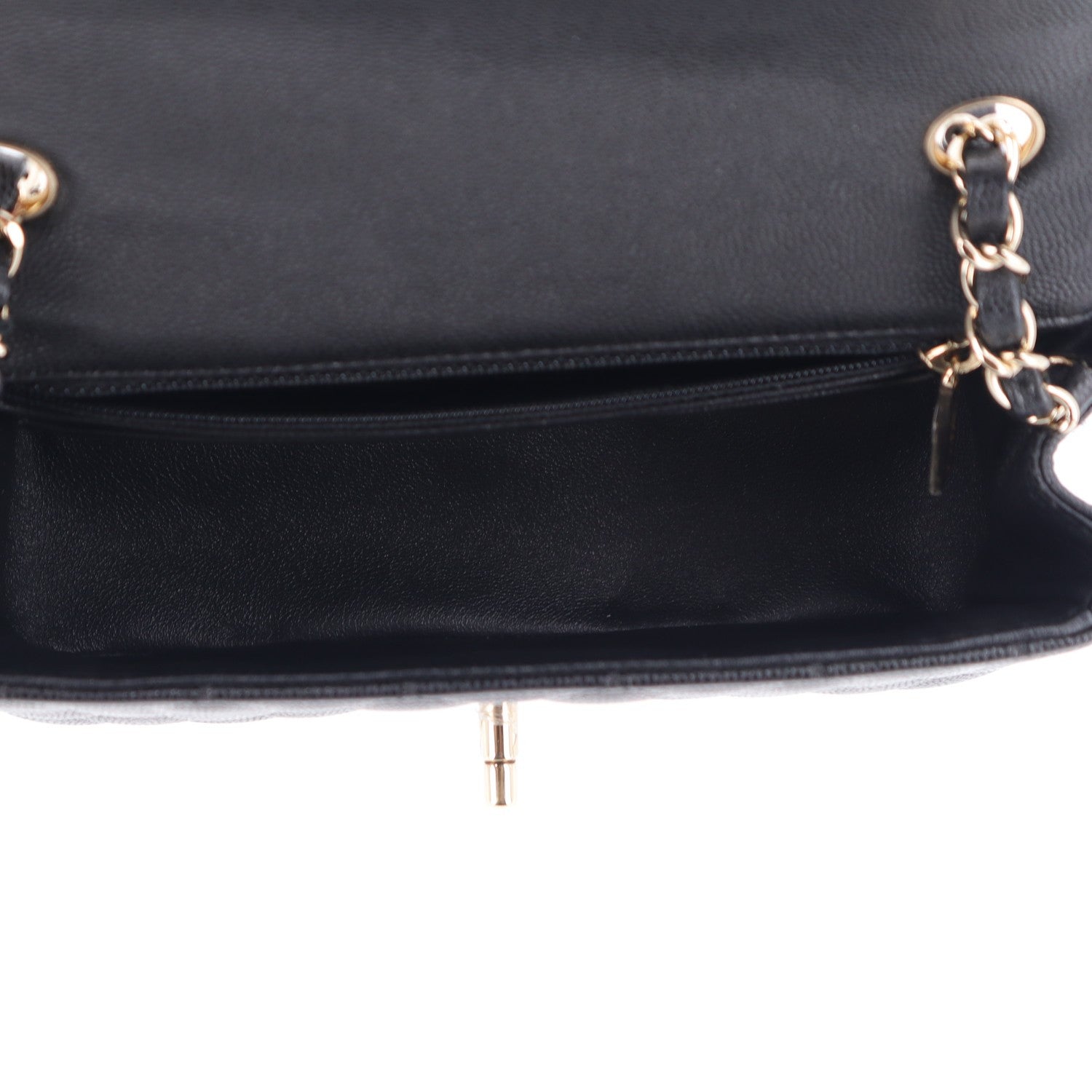 Caviar Quilted Mini Rectangular Flap Black — view 5