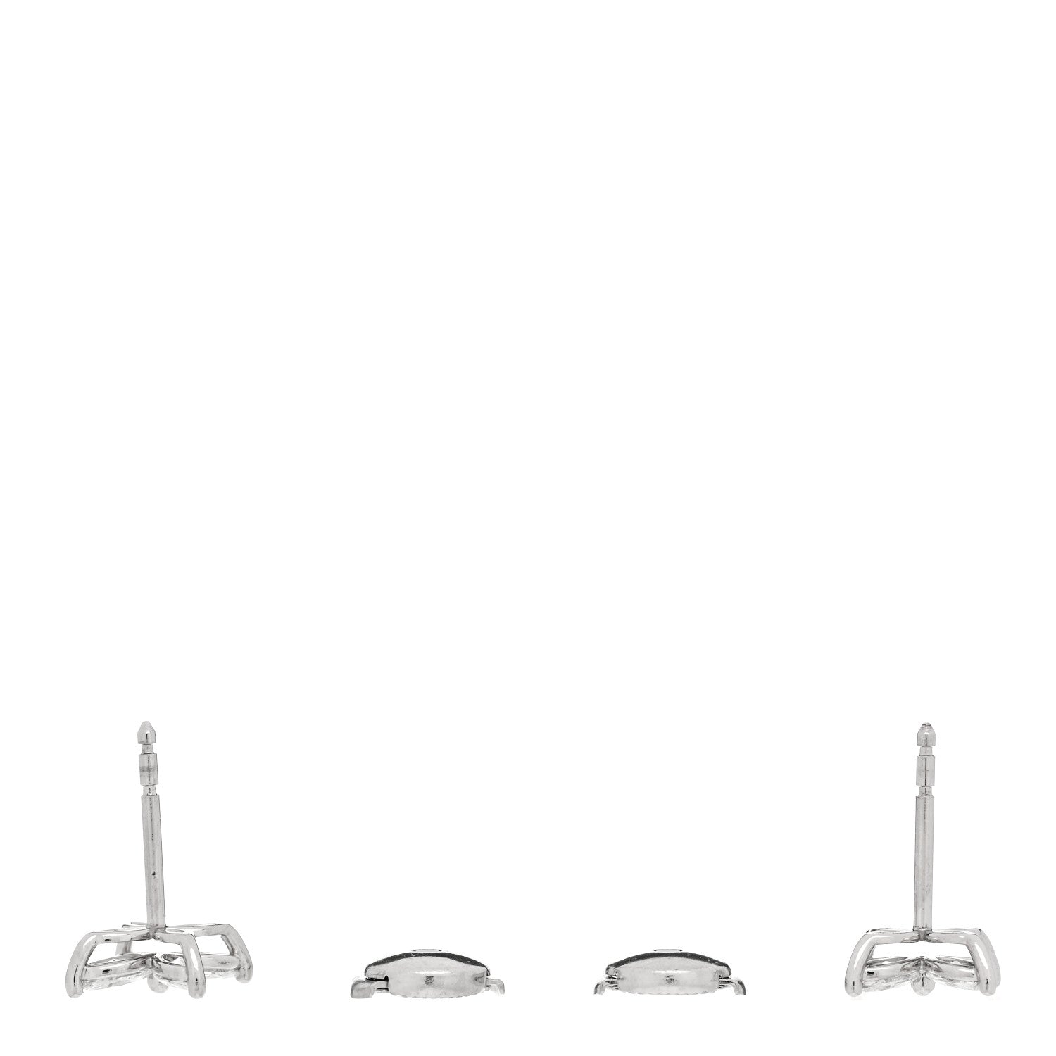 Platinum Diamond .92ct Medium Victoria Earrings — view 3