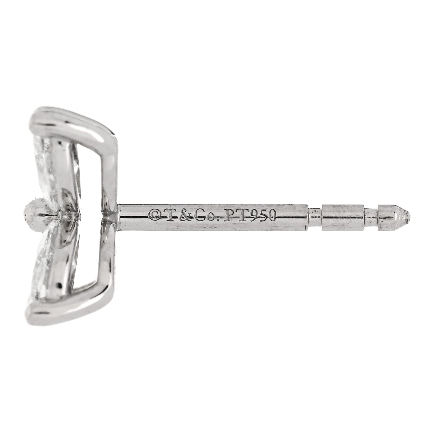 Platinum Diamond .92ct Medium Victoria Earrings — view 4