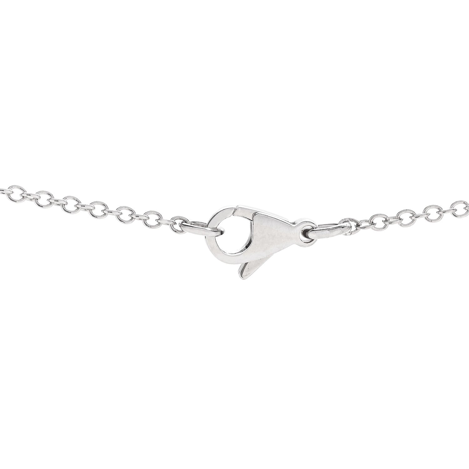 18K White Gold Diamond Cultured Pearl Plume De Chanel Necklace — view 5