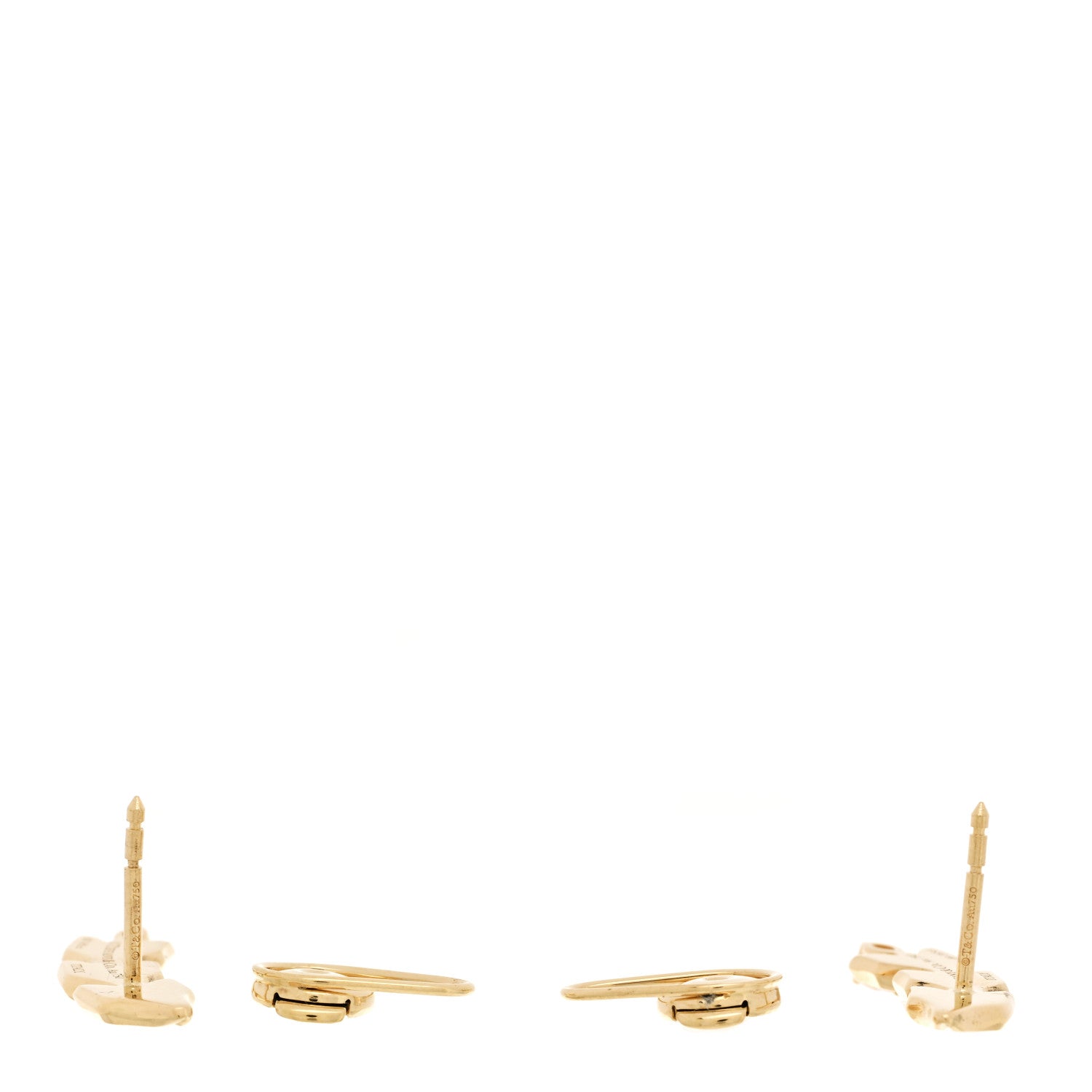 18K Yellow Gold Diamond Victoria Vine Climber Earrings — view 3