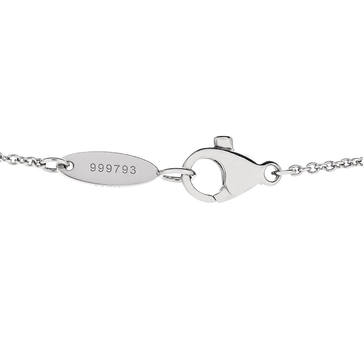 Platinum Diamond Lily Cluster Pendant Necklace — view 5