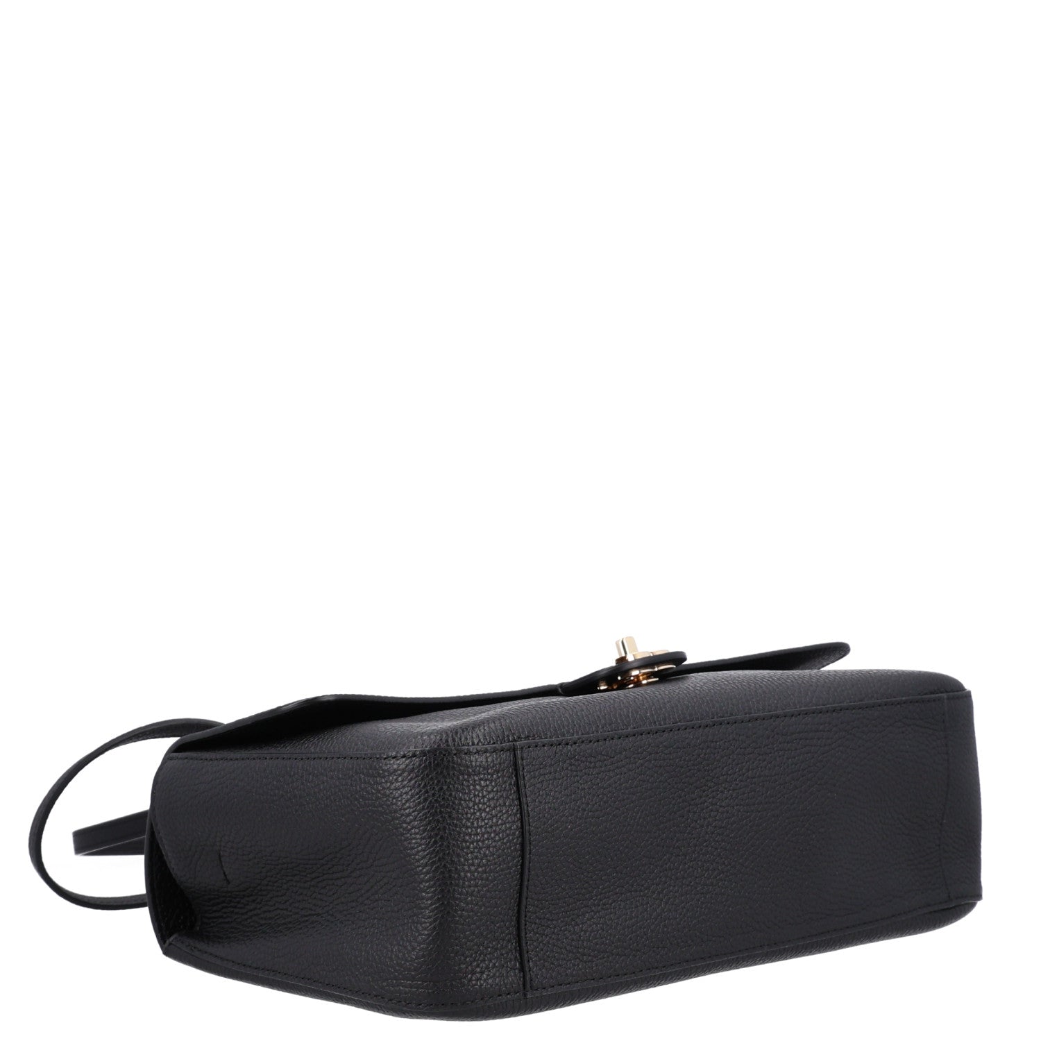 Grained Calfskin Small Souplissimo Maxi Flap Black — view 4