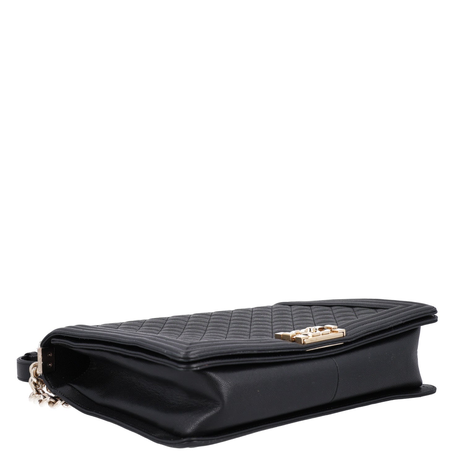 Caviar Quilted Large Boy Flap Black — view 4