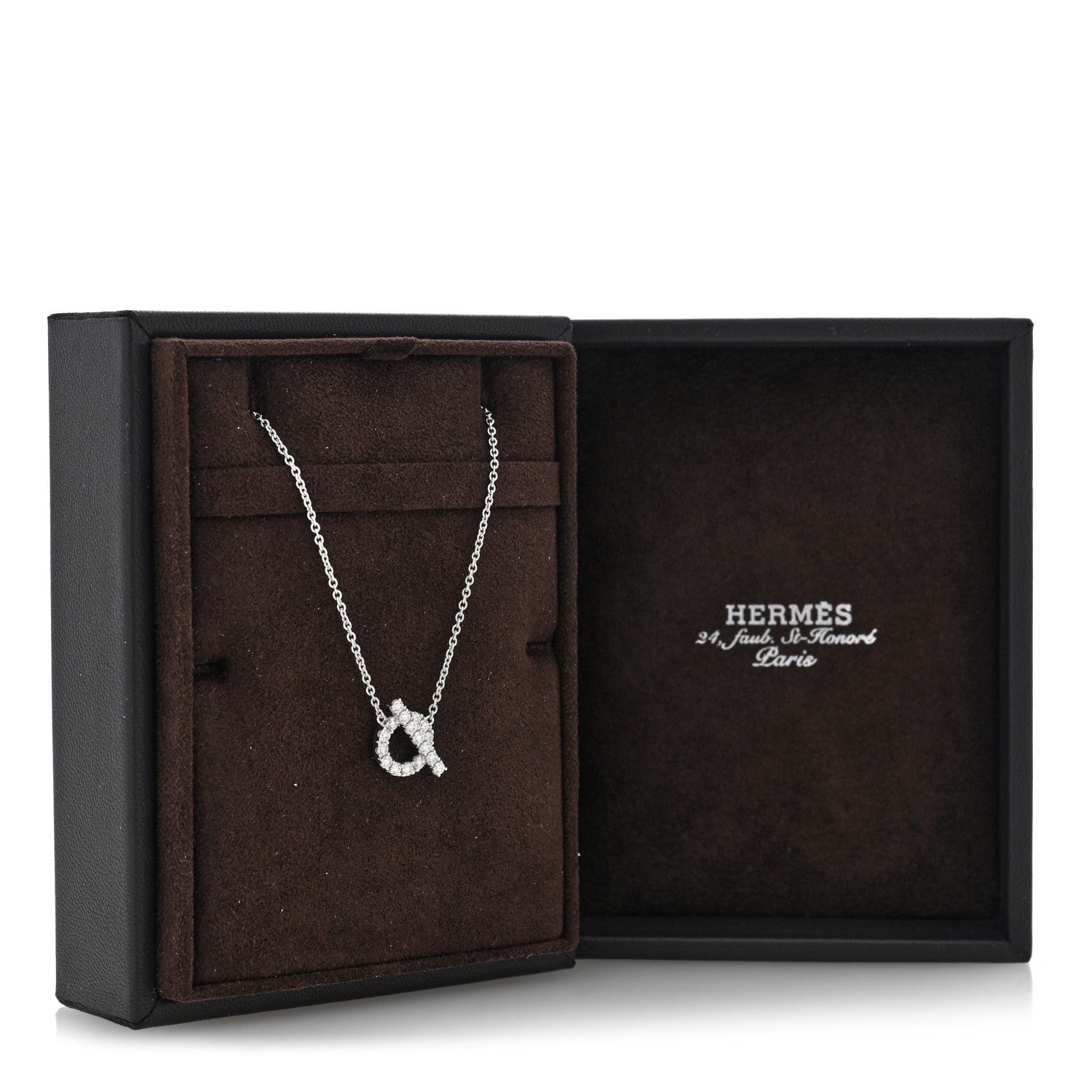 18K White Gold Diamond Finesse Pendant Necklace — view 5