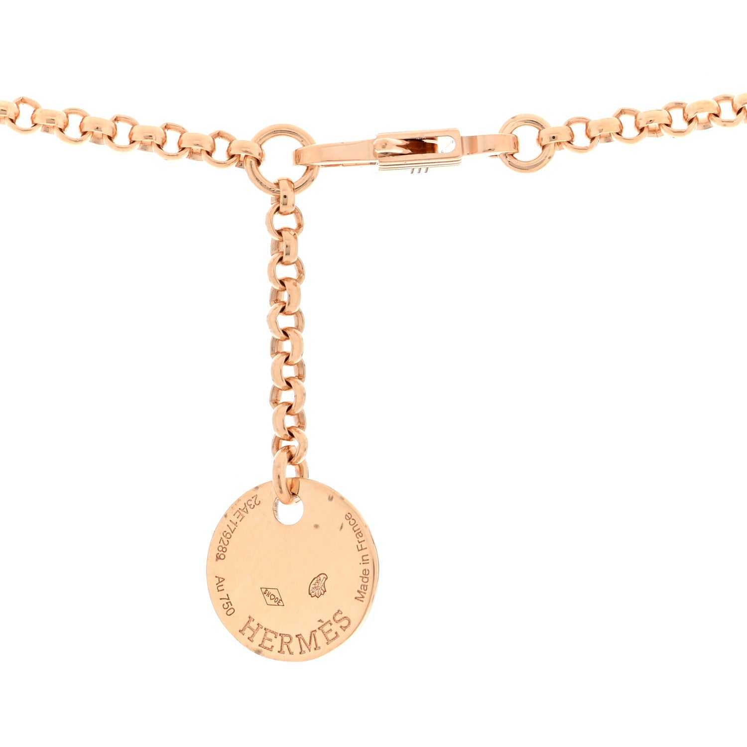 18K Rose Gold Diamond PM Kelly Clochette Necklace — view 4