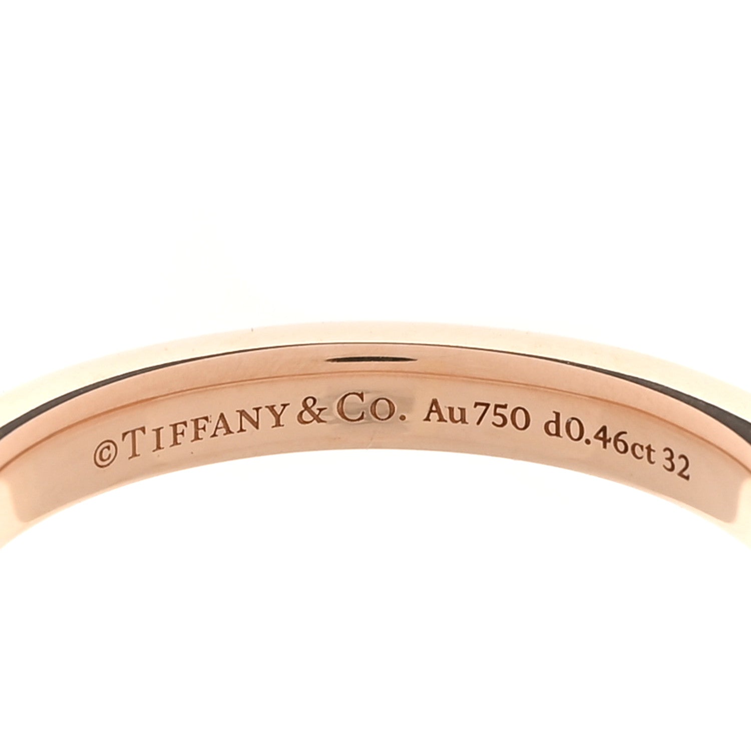 18K Rose Gold Diamond Lock Pave Ring 65 11 — view 4