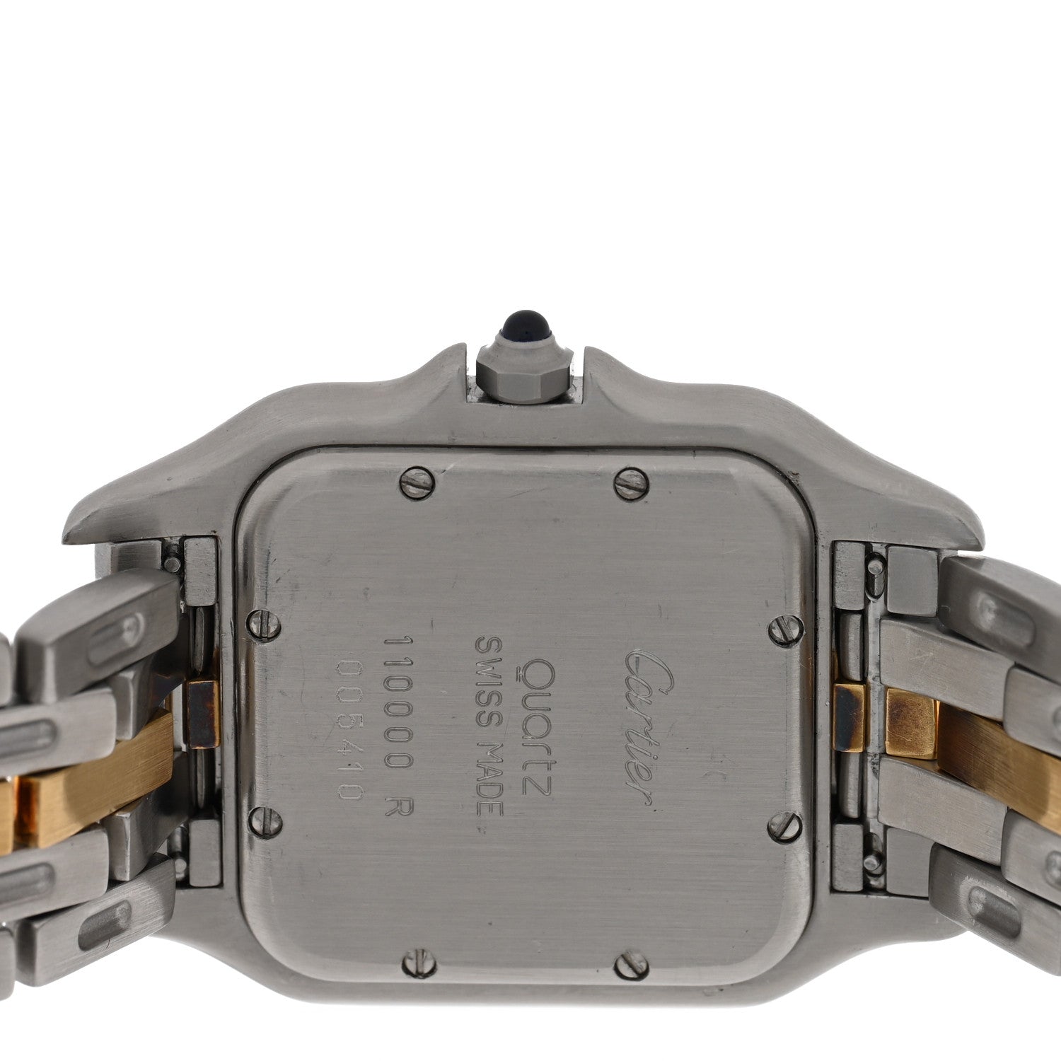 Stainless Steel 18K Yellow Gold 27mm Panthere Quartz Watch — view 4