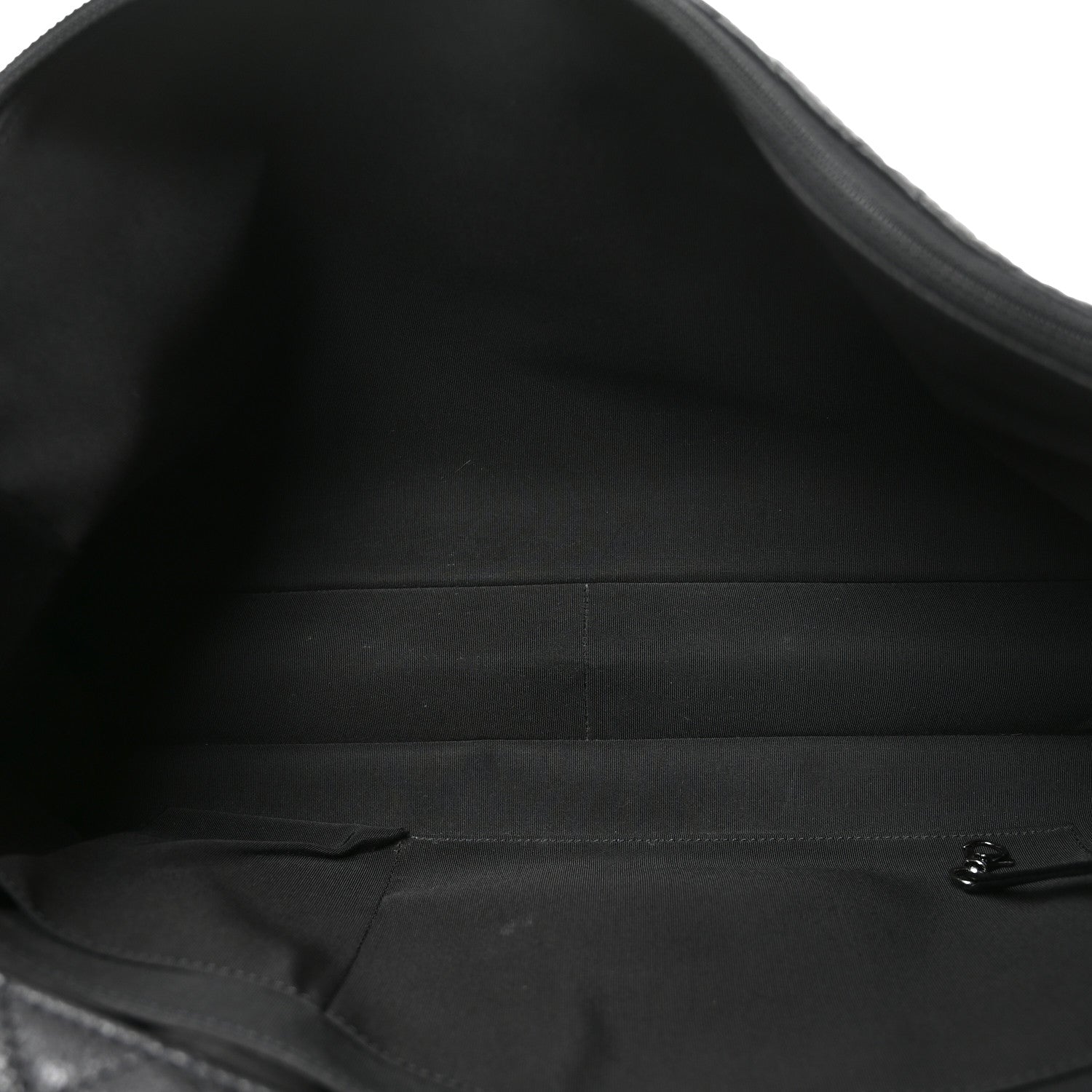 Grained Calfskin Quilted XXL Travel Flap Bag Black — view 5