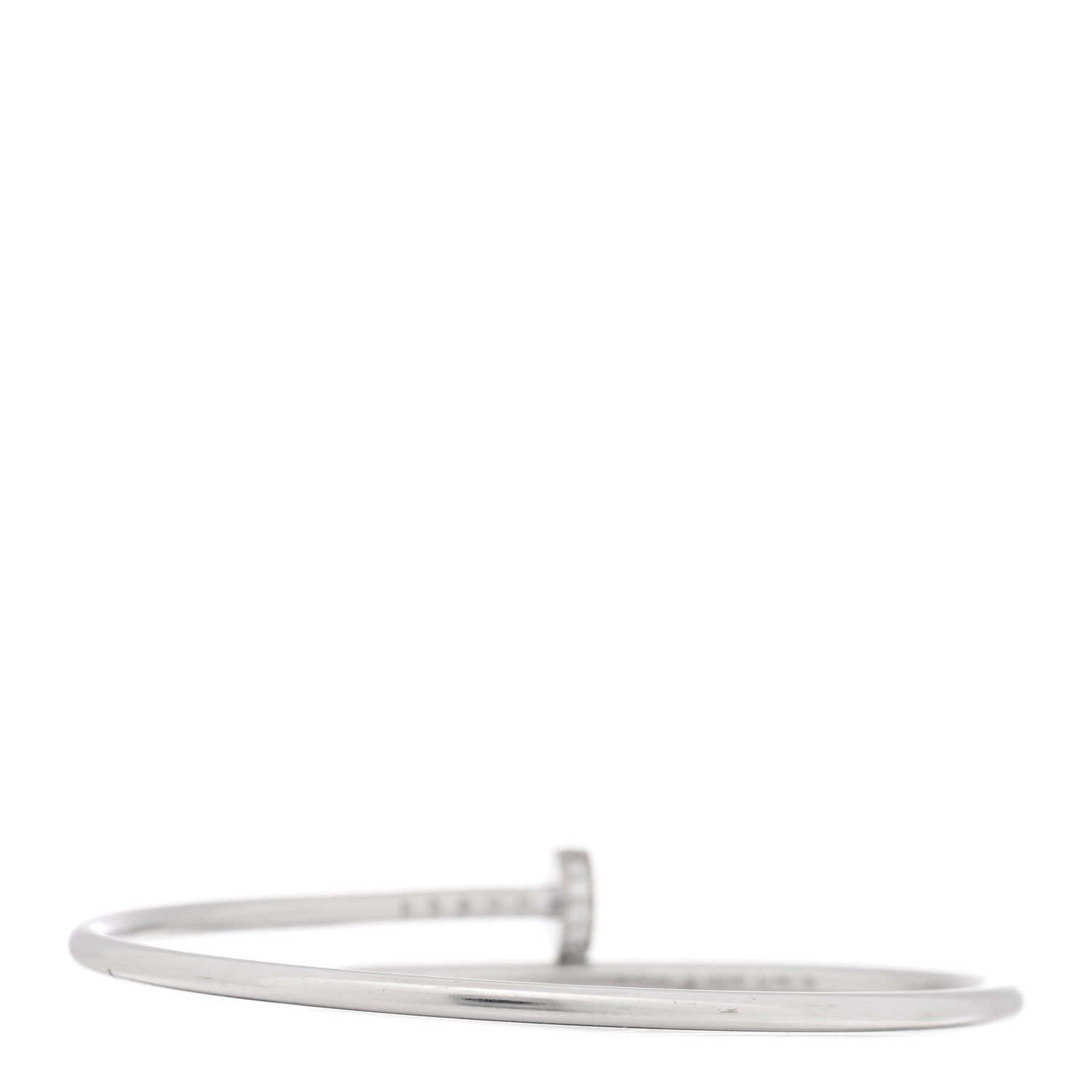18K White Gold Diamond Small Juste Un Clou Bracelet 16 — view 2