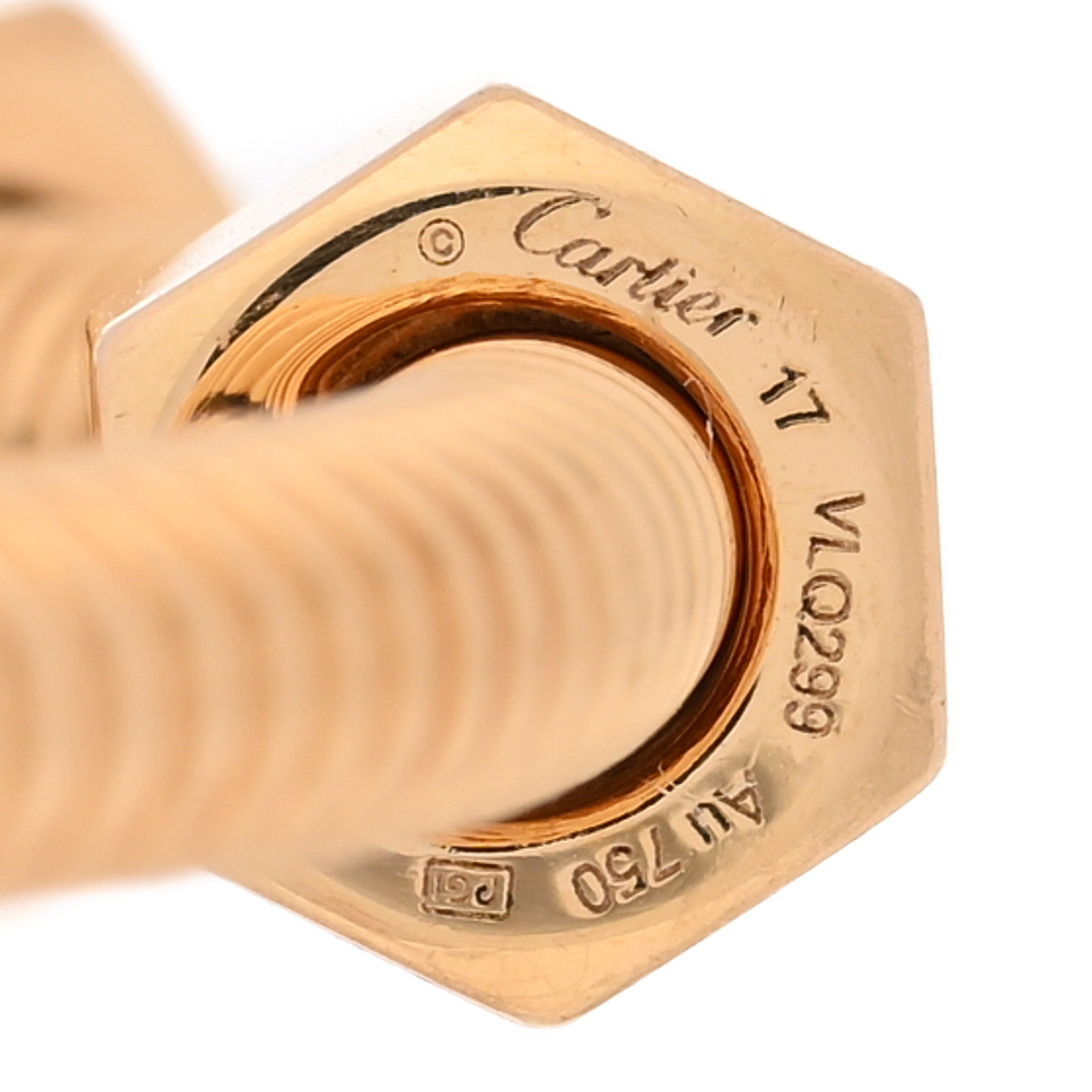 18K Pink Gold Ecrou de Cartier Bracelet 17 — view 3