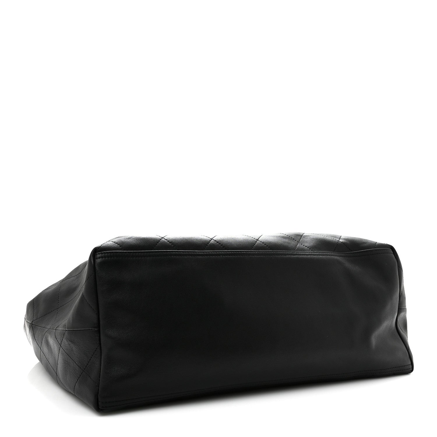 Lambskin Quilted Neo Cabas Shopping Tote Black — view 5
