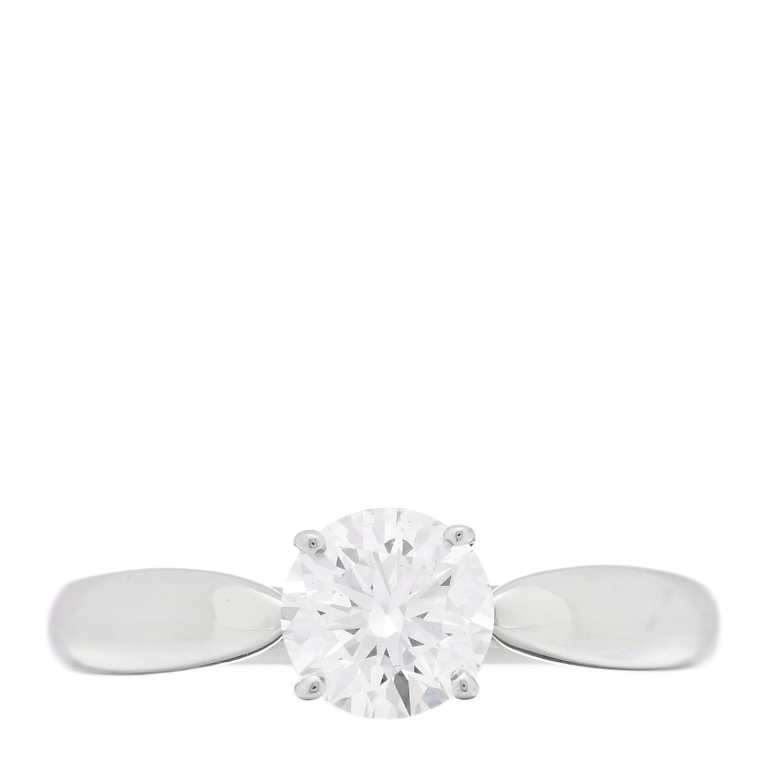 Platinum Diamond .71ct Solitaire Engagement Ring 49 5