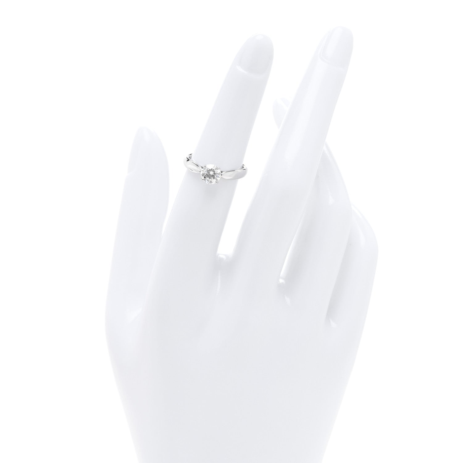 Platinum Diamond .71ct Solitaire Engagement Ring 49 5 — view 2