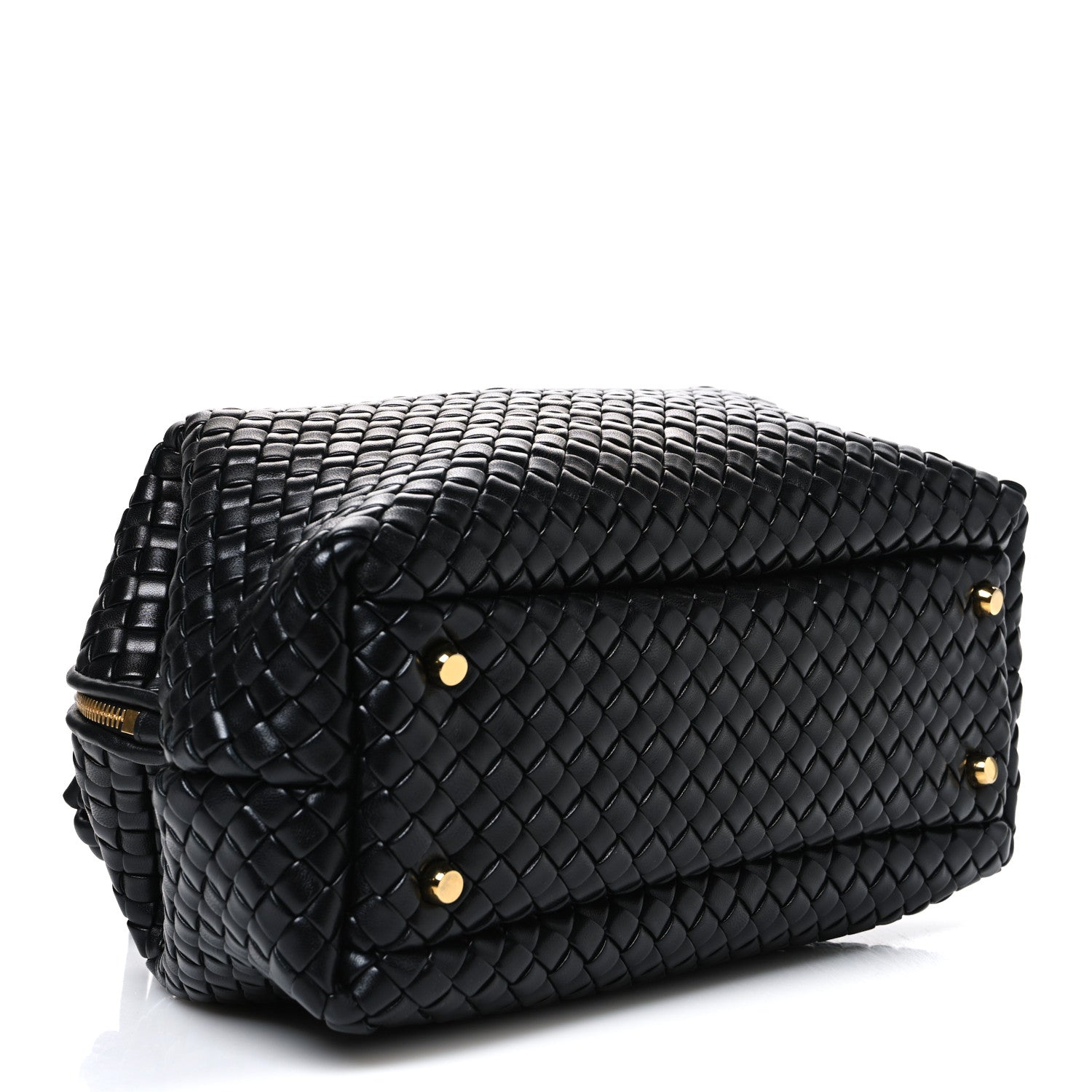 Nappa Intrecciato Medium Bauletto Black — view 4