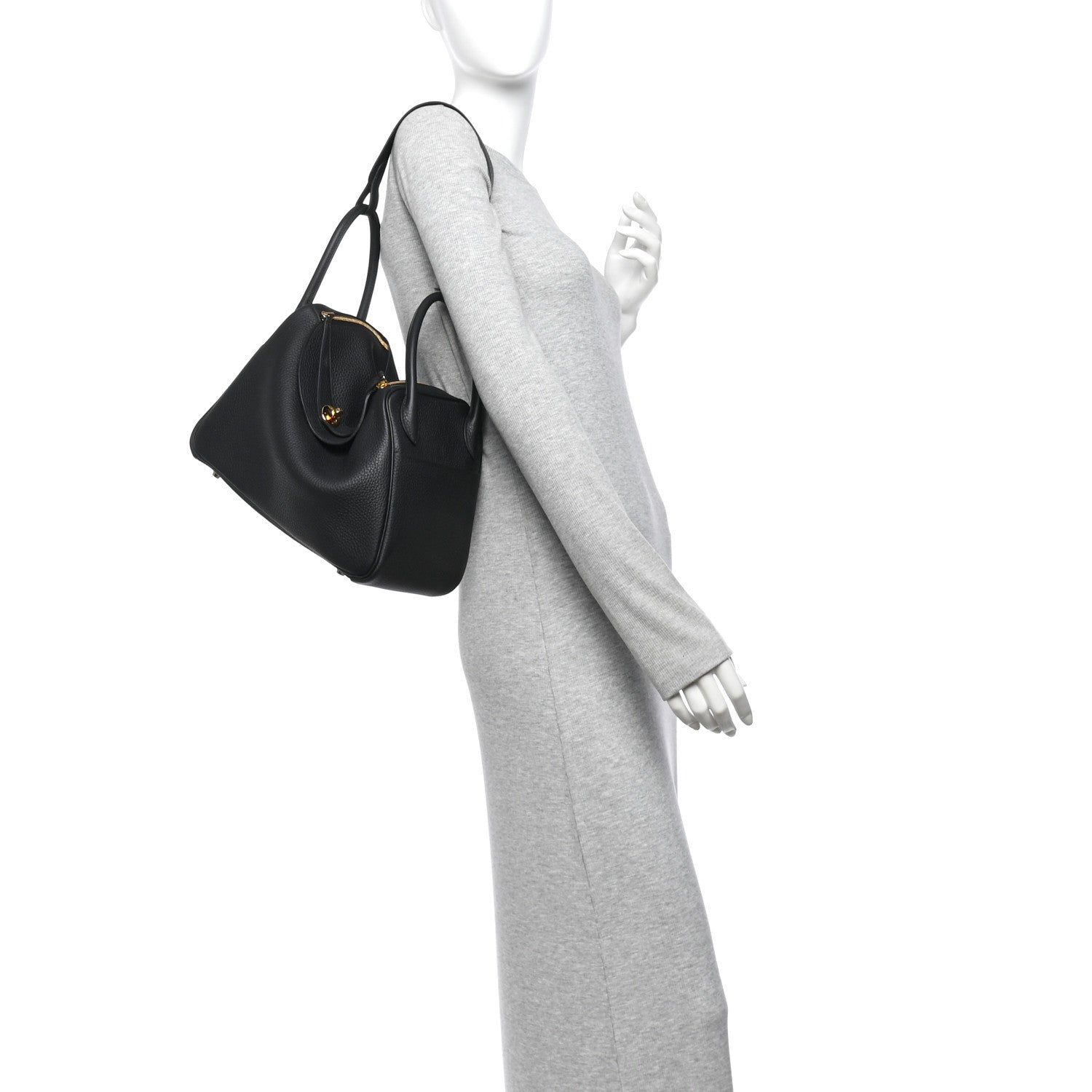 Taurillon Clemence Lindy 30 Black — view 2