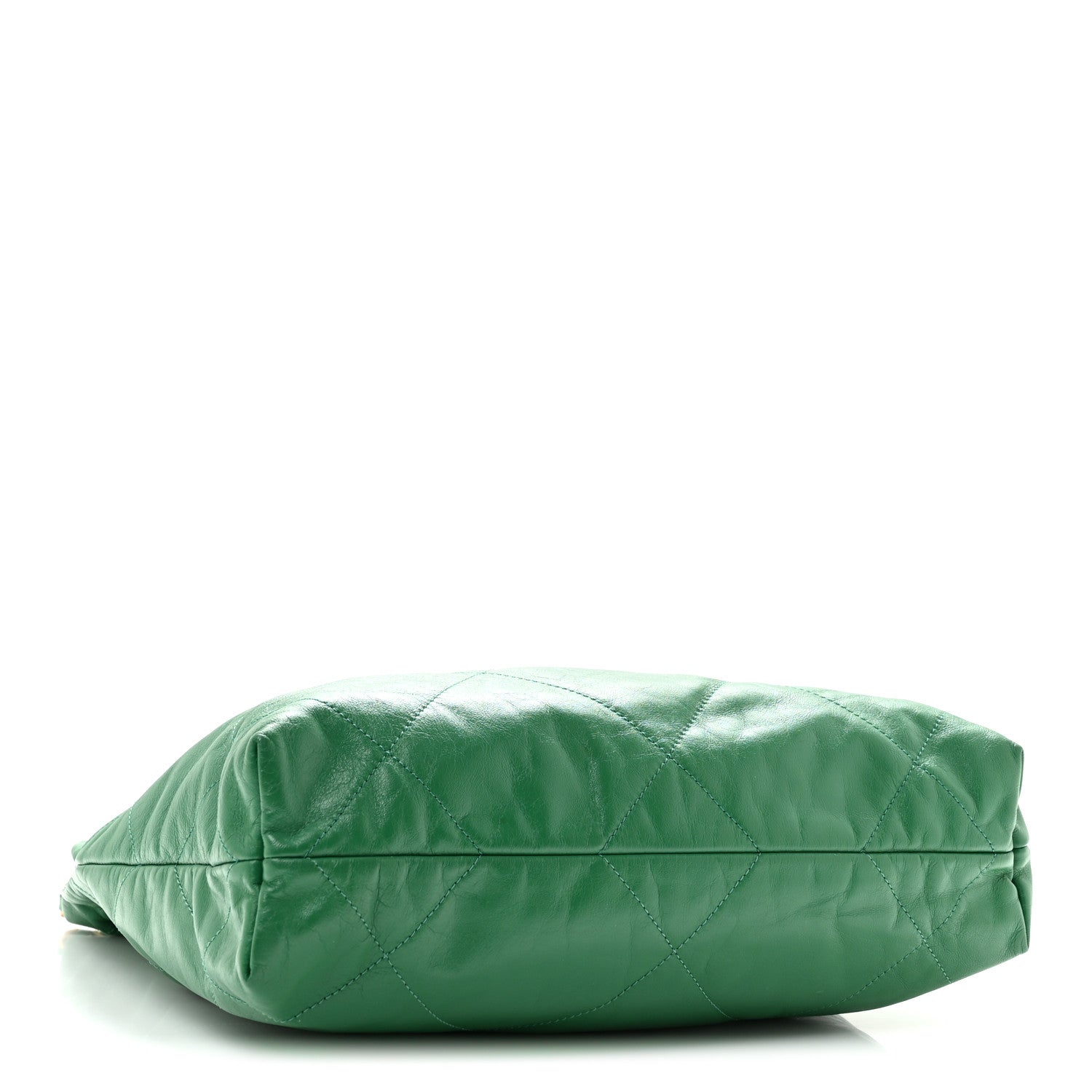 Shiny Calfskin Quilted Small Chanel 22 Green — view 5