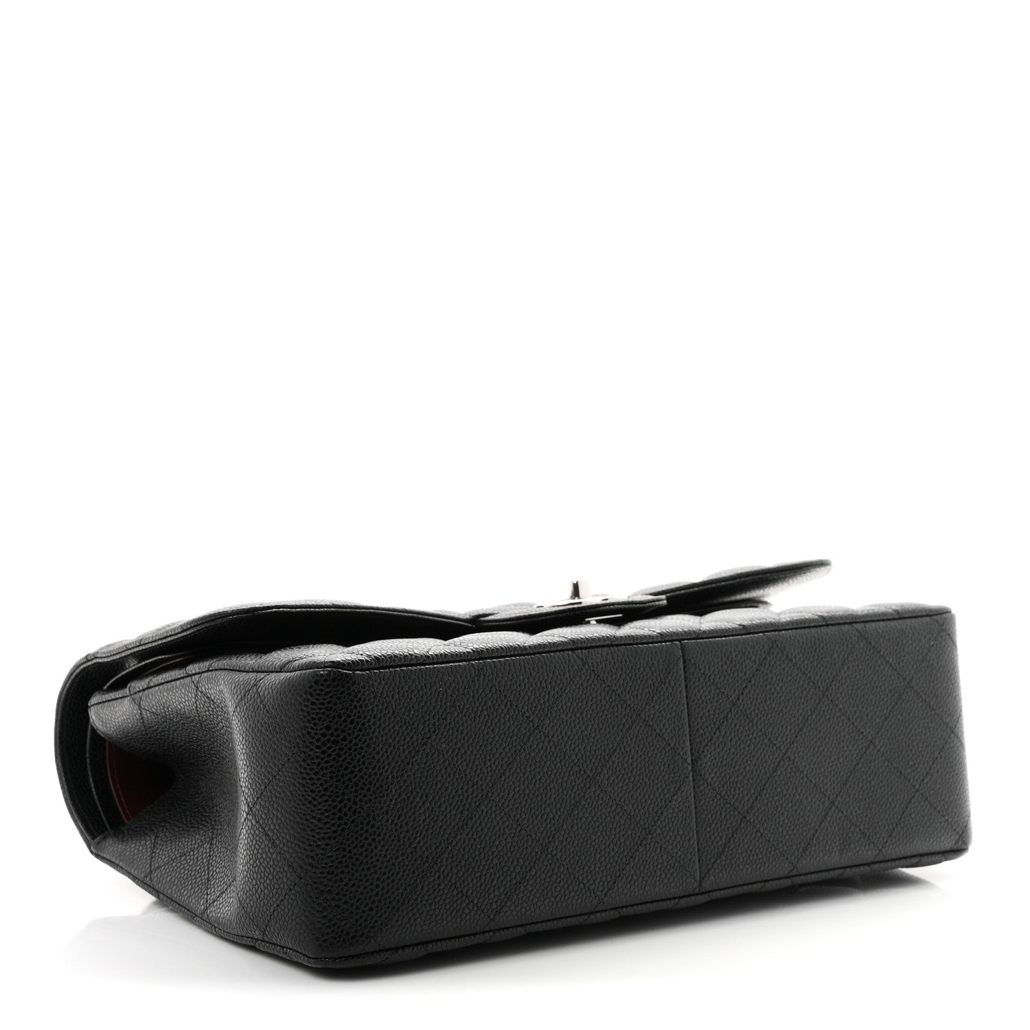 Caviar Quilted Jumbo Double Flap Black — view 4