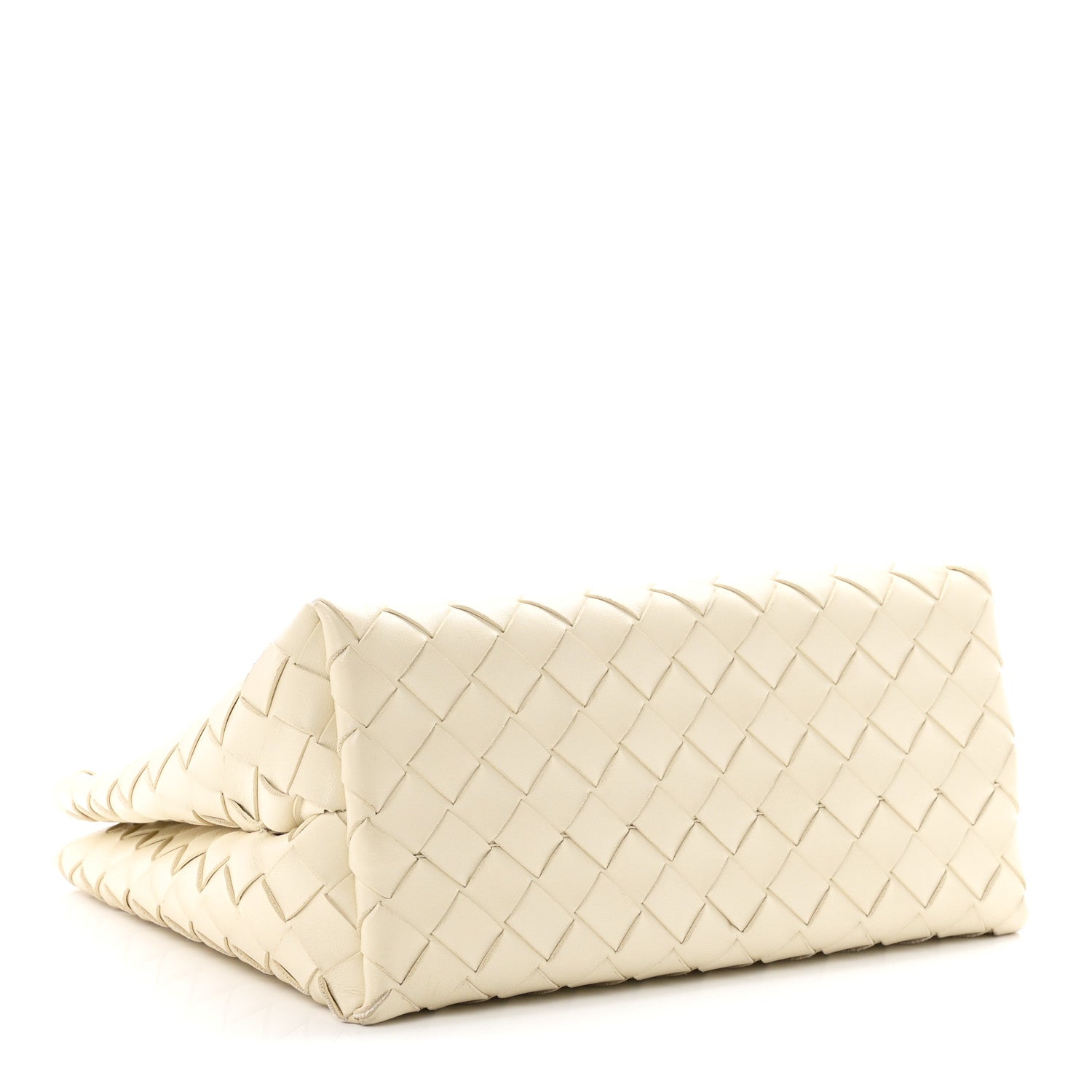 Nappa Intrecciato Small Andiamo Shoulder Bag Sea Salt — view 4