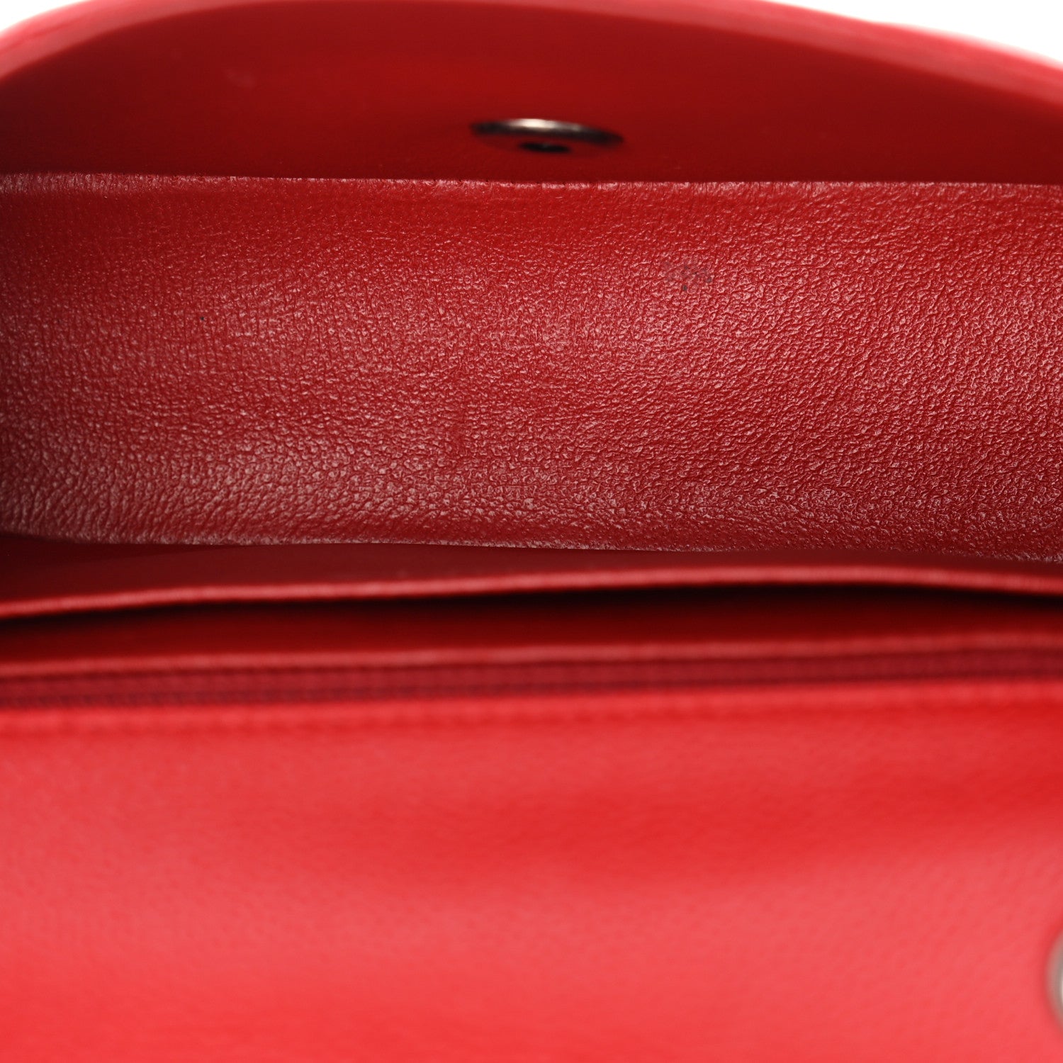 Caviar Quilted Mini Rectangular Flap Red — view 5