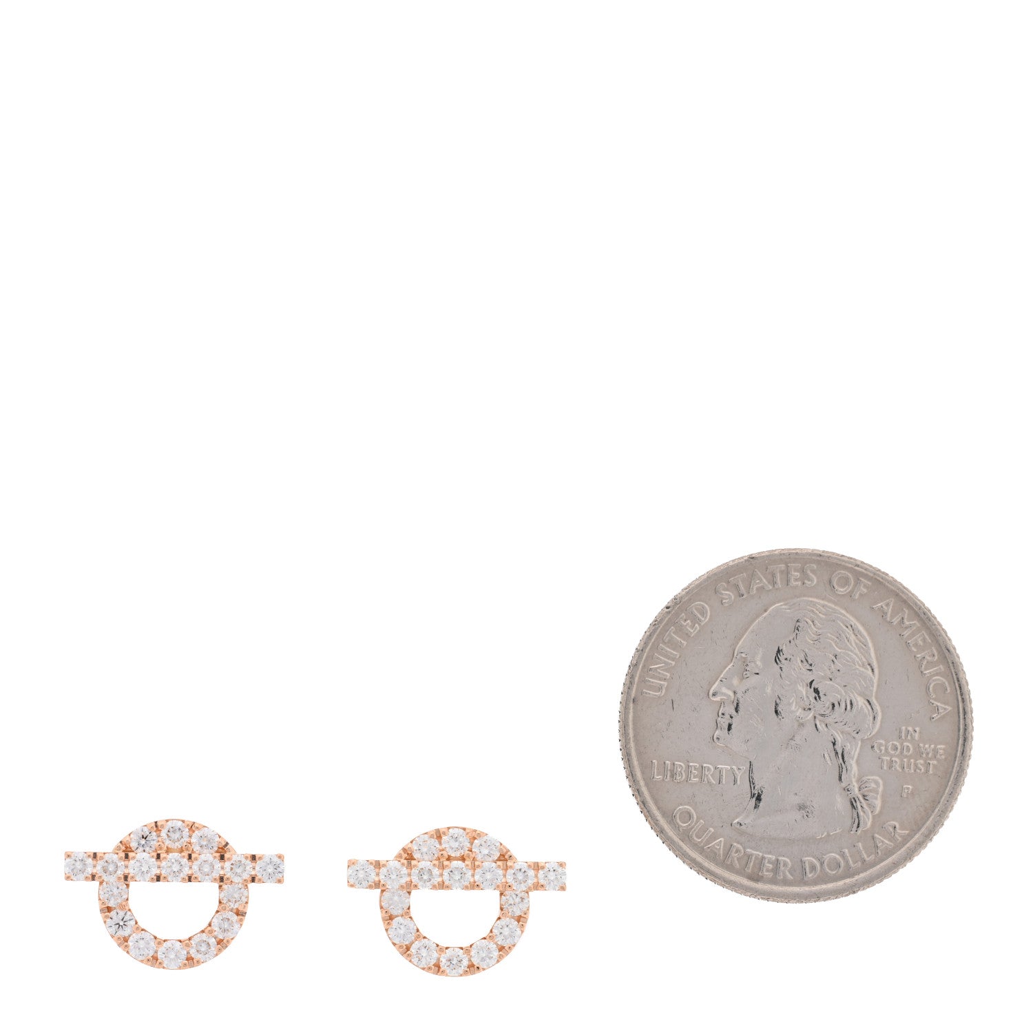 18K Rose Gold Diamond Finesse Earrings — view 2