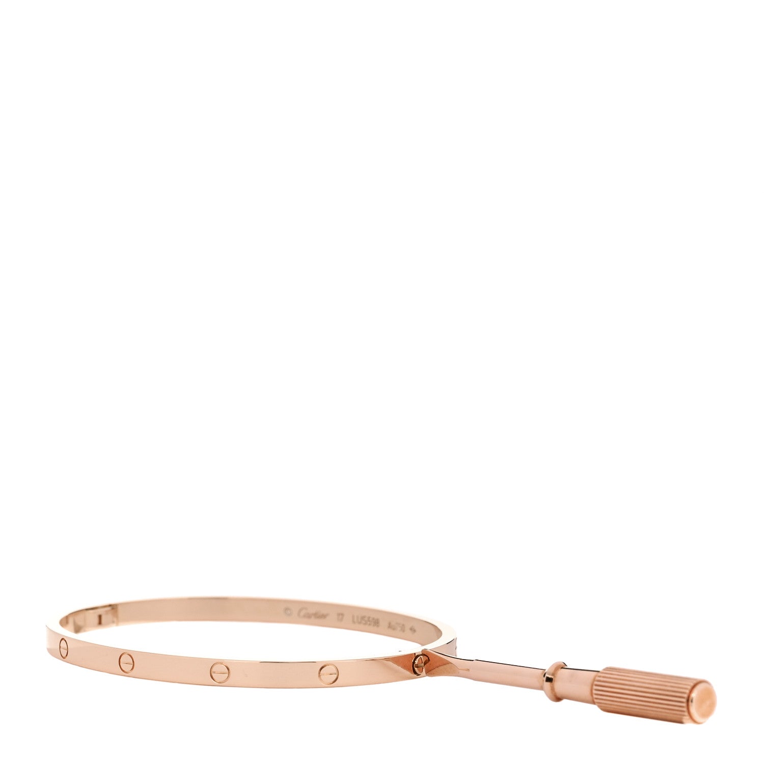 18K Pink Gold Small LOVE Bracelet 17 — view 3