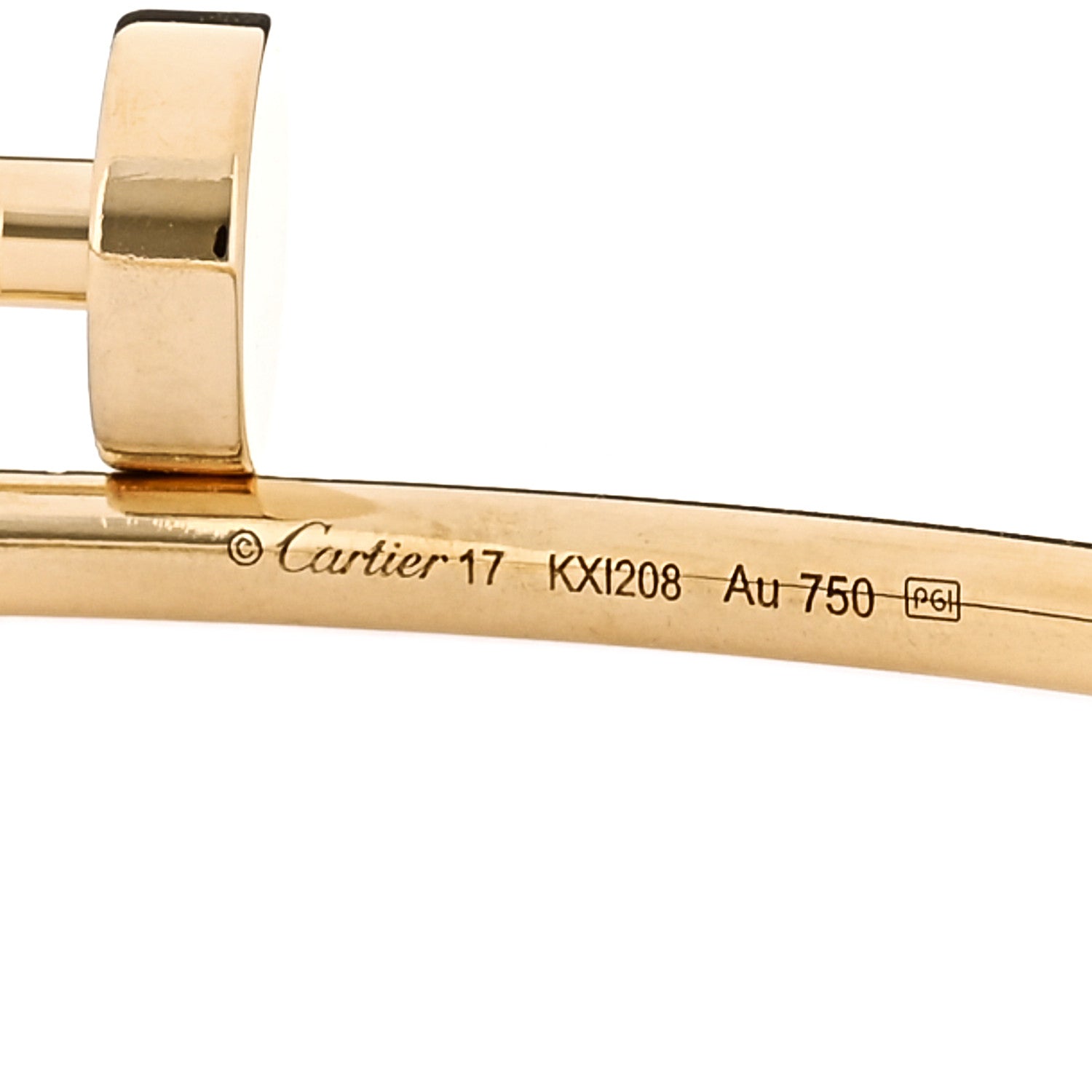 18K Yellow Gold Small Juste Un Clou Bracelet 17 — view 3