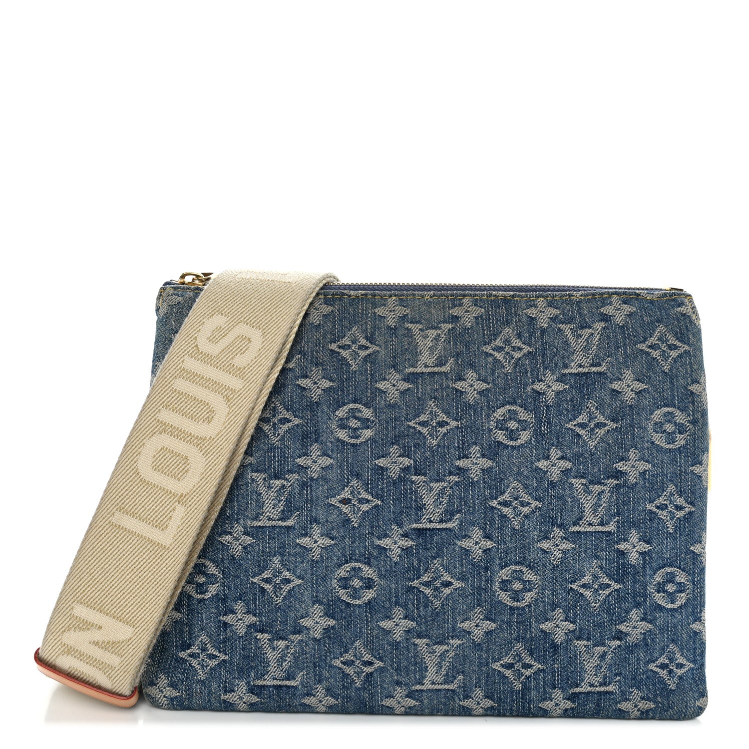 Monogram Denim Coussin PM Blue
