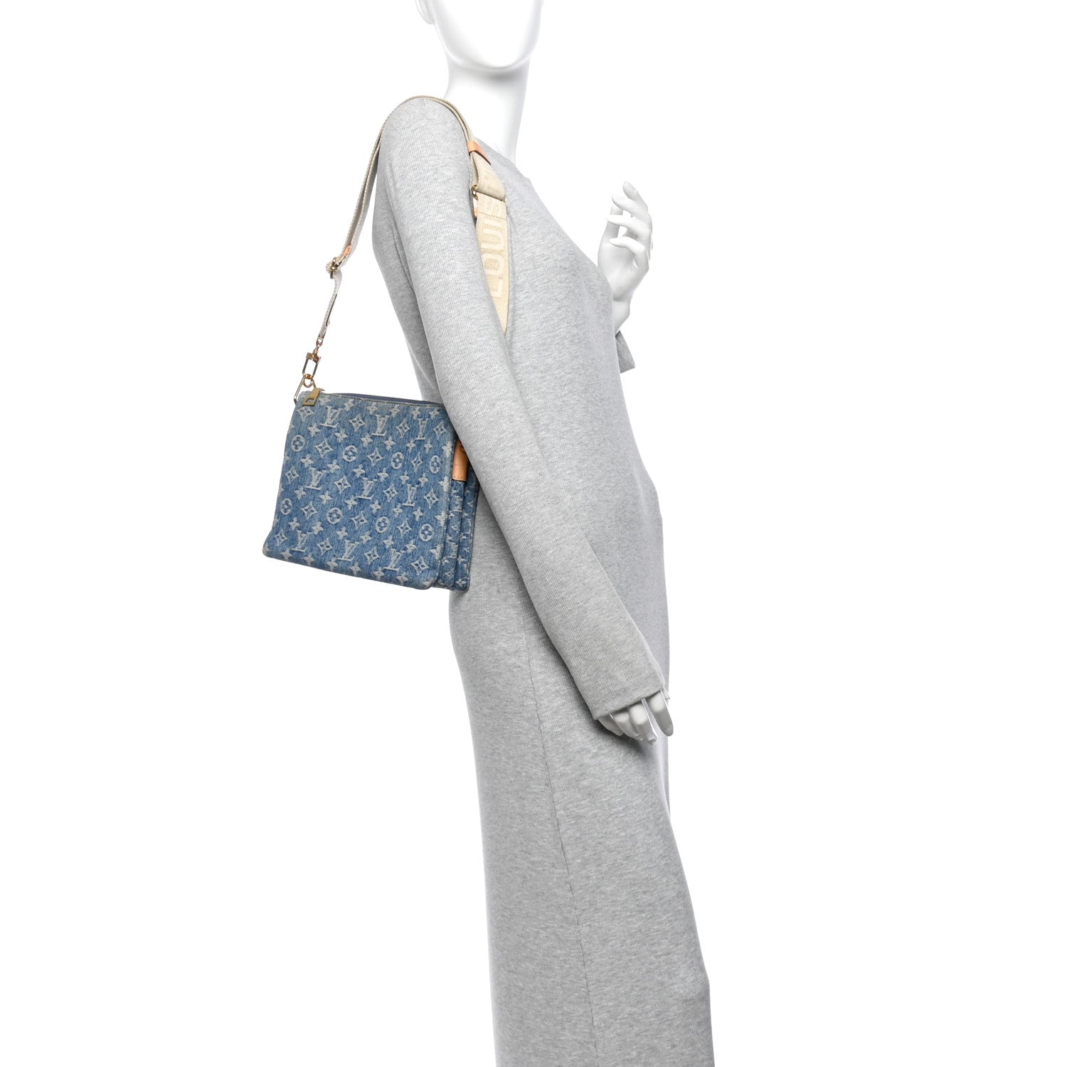 Monogram Denim Coussin PM Blue — view 2