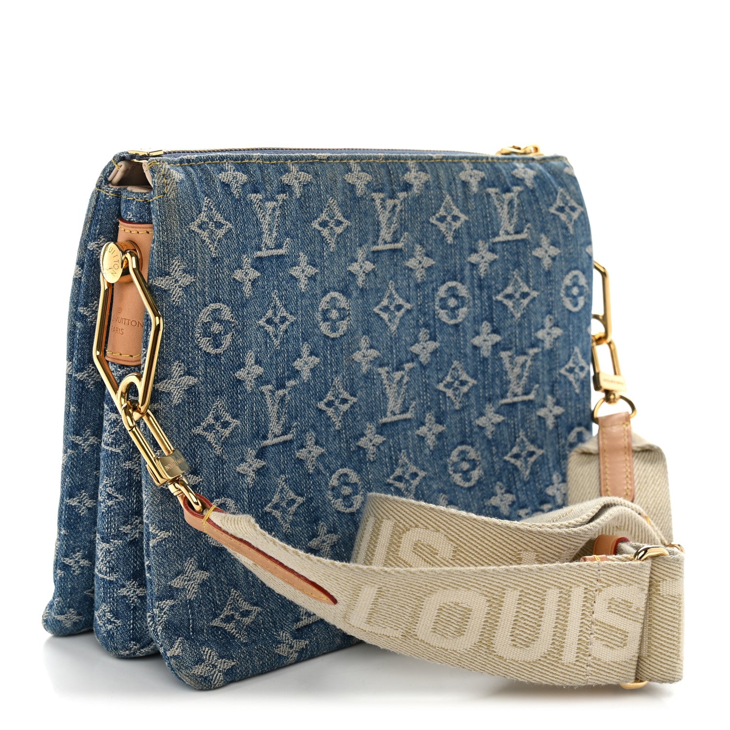 Monogram Denim Coussin PM Blue — view 3