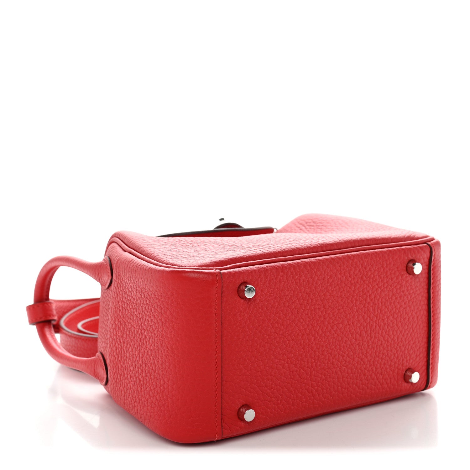 Taurillon Clemence Mini Lindy 20 Rouge Radieux — view 4