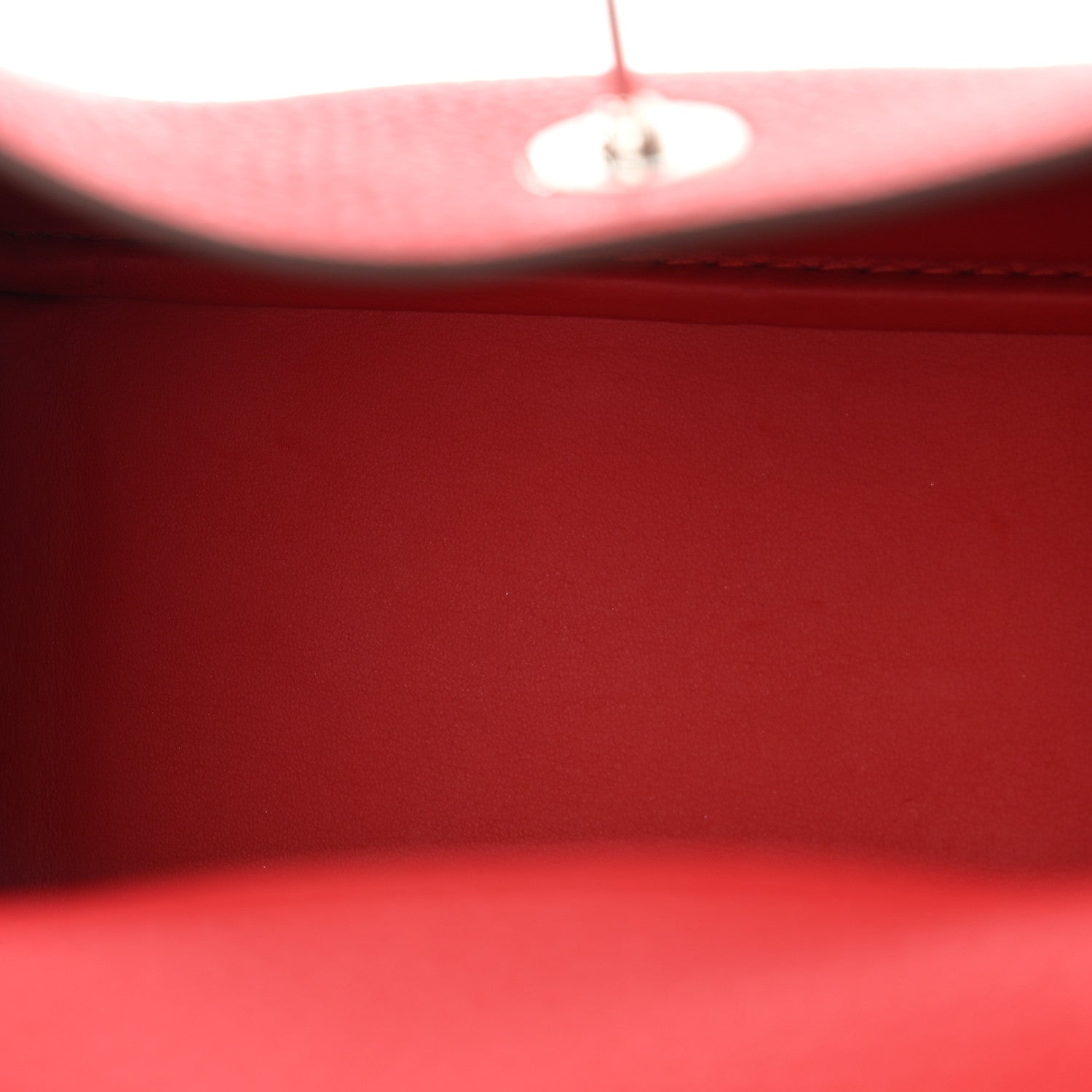 Taurillon Clemence Mini Lindy 20 Rouge Radieux — view 5